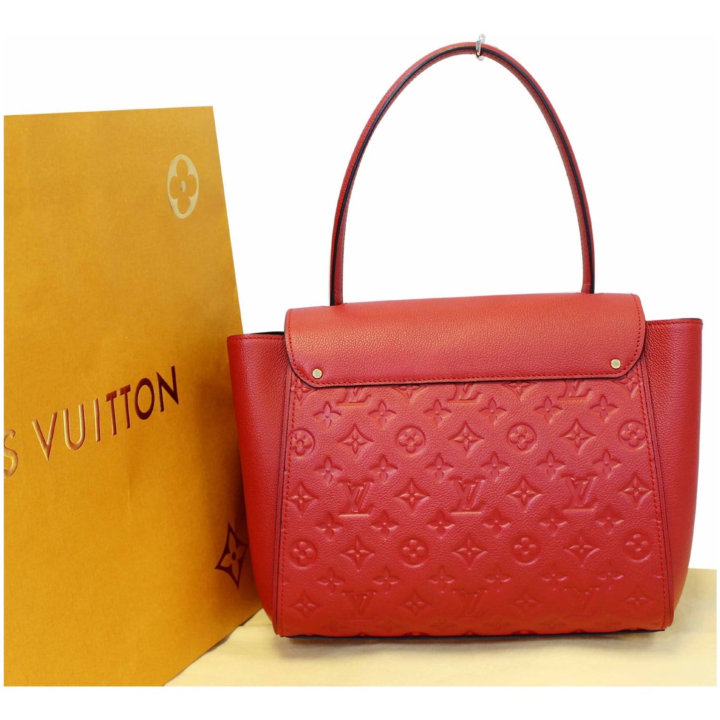 LOUIS VUITTON Trocadero Monogram Empreinte Leather Shoulder Bag Cerise