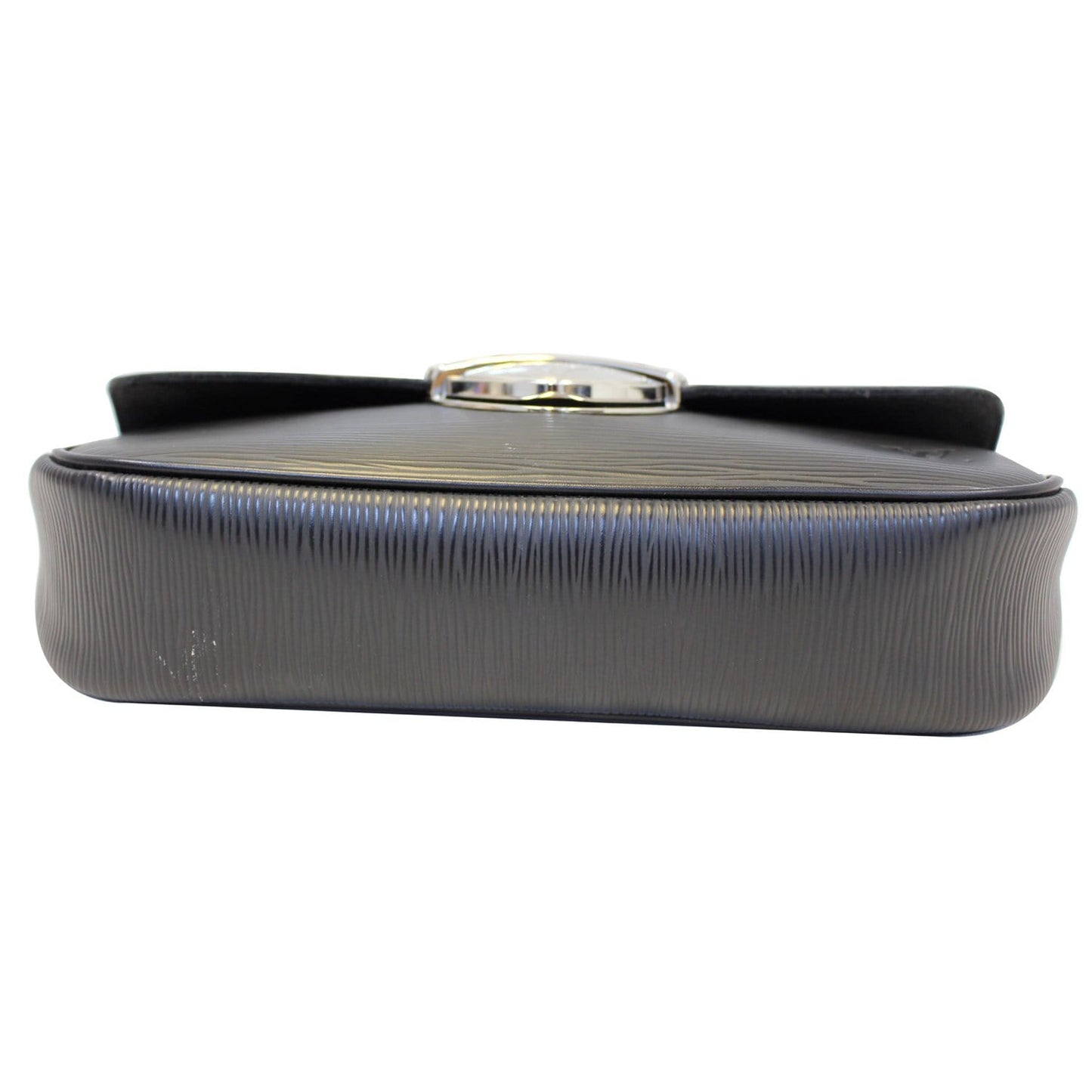 LOUIS VUITTON Montaigne Epi Leather Clutch Bag Black