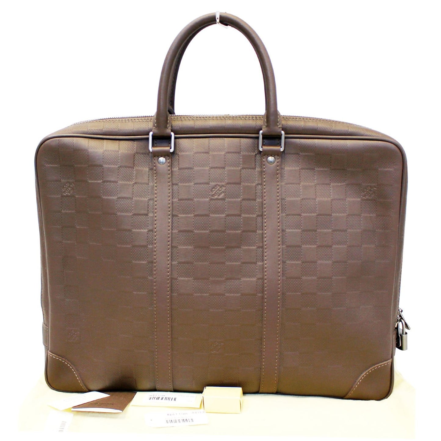 LOUIS VUITTON Porte-Documents Voyage Damier Infini Leather Briefcase Bag