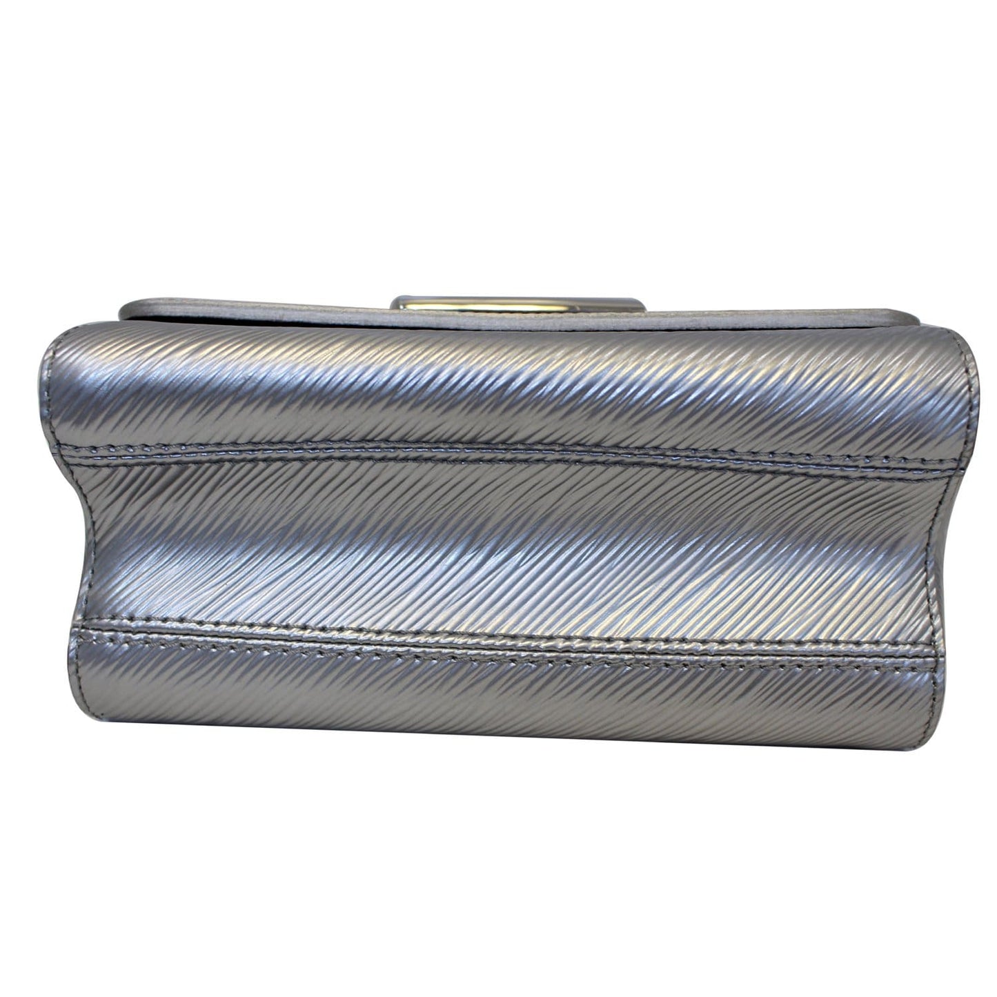 LOUIS VUITTON Twist PM Epi Leather Crossbody Bag Silver