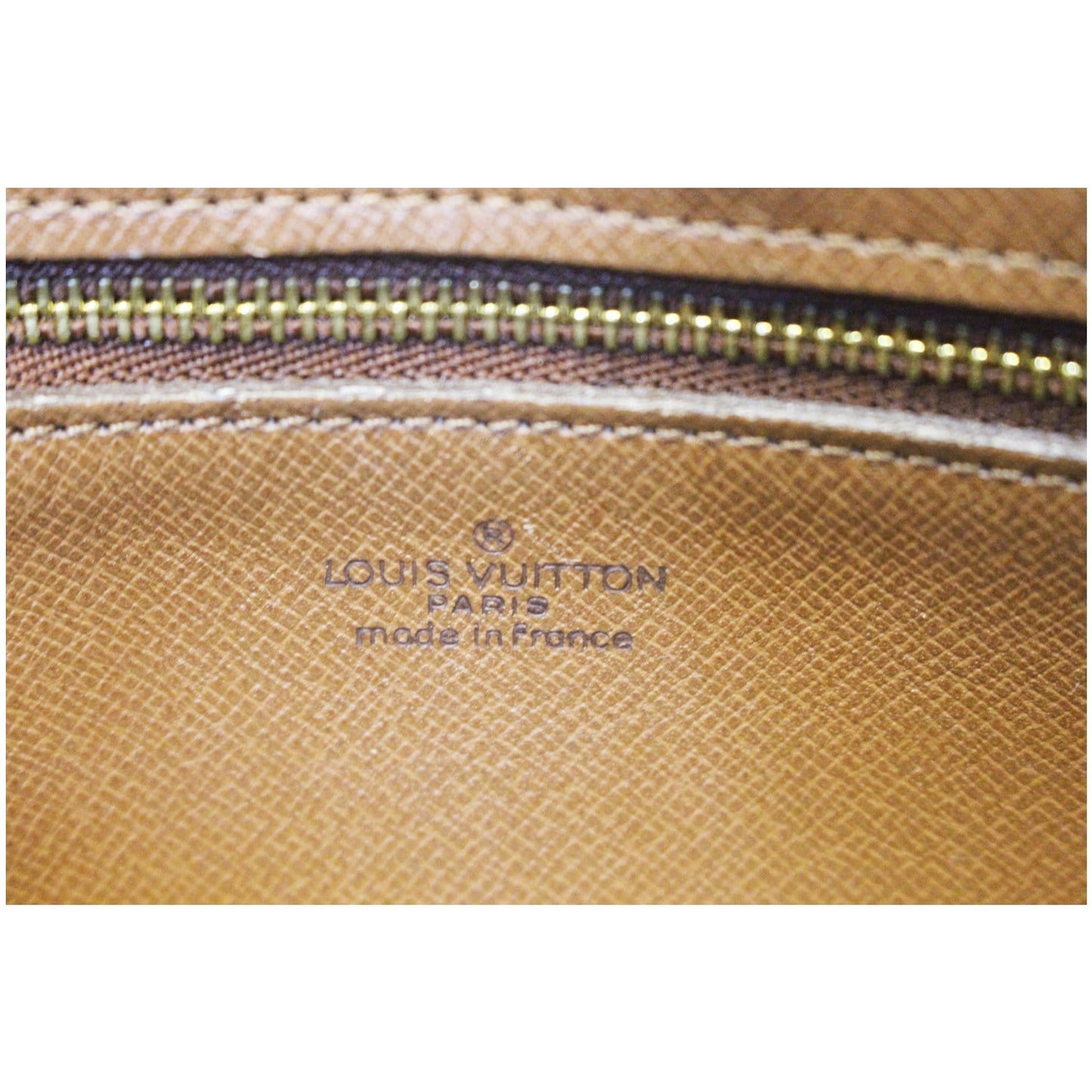 LOUIS VUITTON Marly Dragonne PM Monogram Canvas Clutch Bag Brown