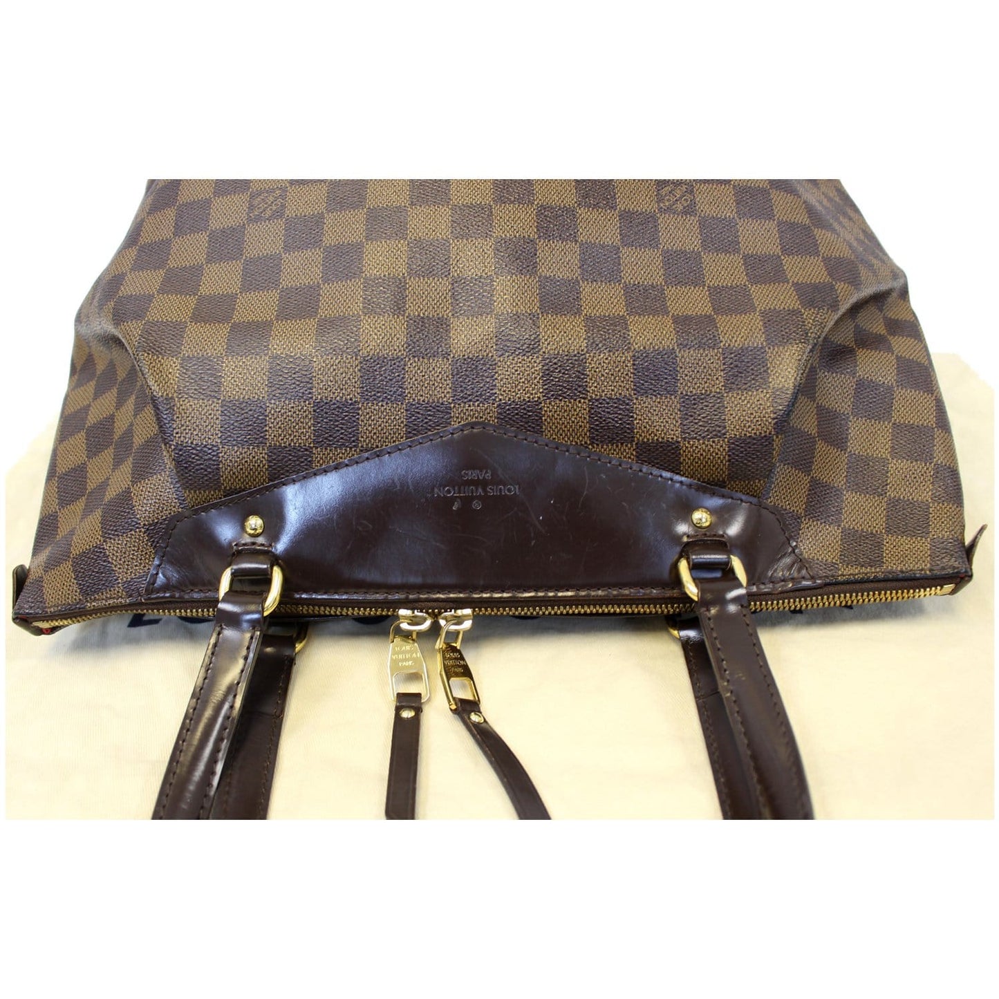 LOUIS VUITTON Westminster GM Damier Ebene Tote Shoulder Bag Brown - Last Call