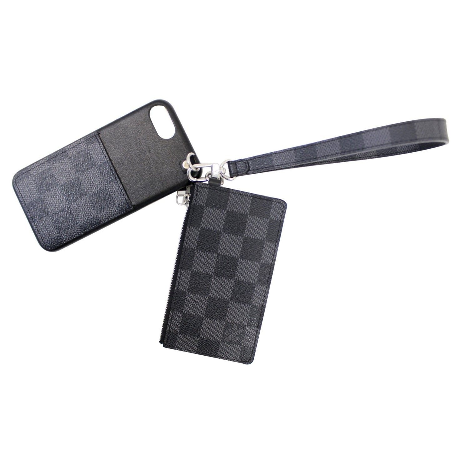 Louis Vuitton Damier Graphite Playphone Iphone 8 Cover w/ Coin Case - Last Call