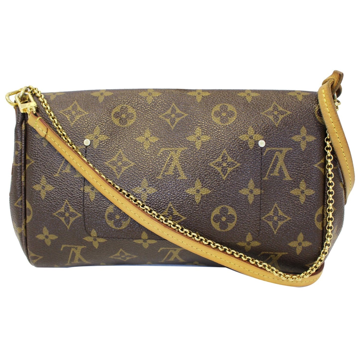 LOUIS VUITTON Favorite MM Monogram Canvas Crossbody Bag Brown