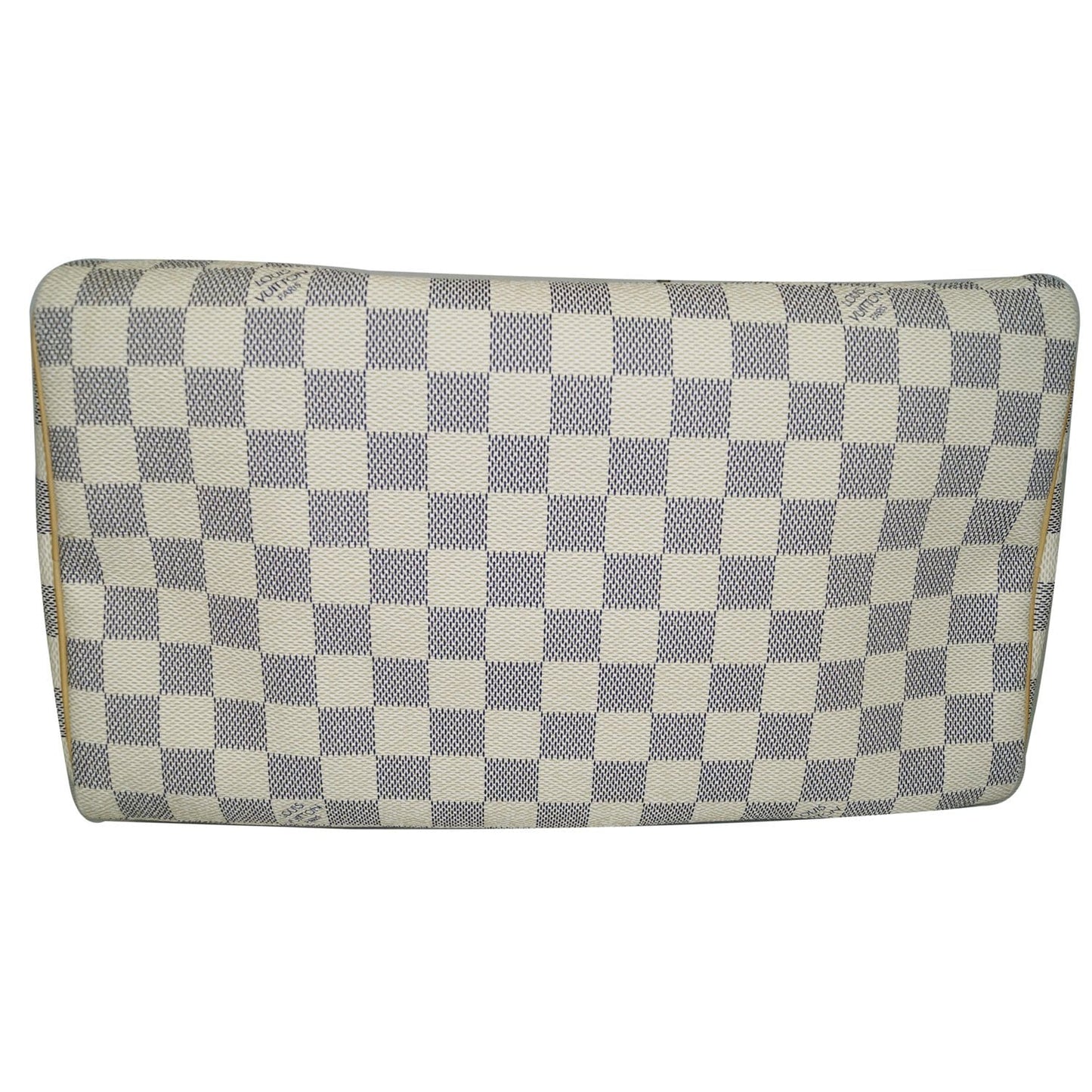 LOUIS VUITTON Speedy 30 Damier Azur Satchel Bag White