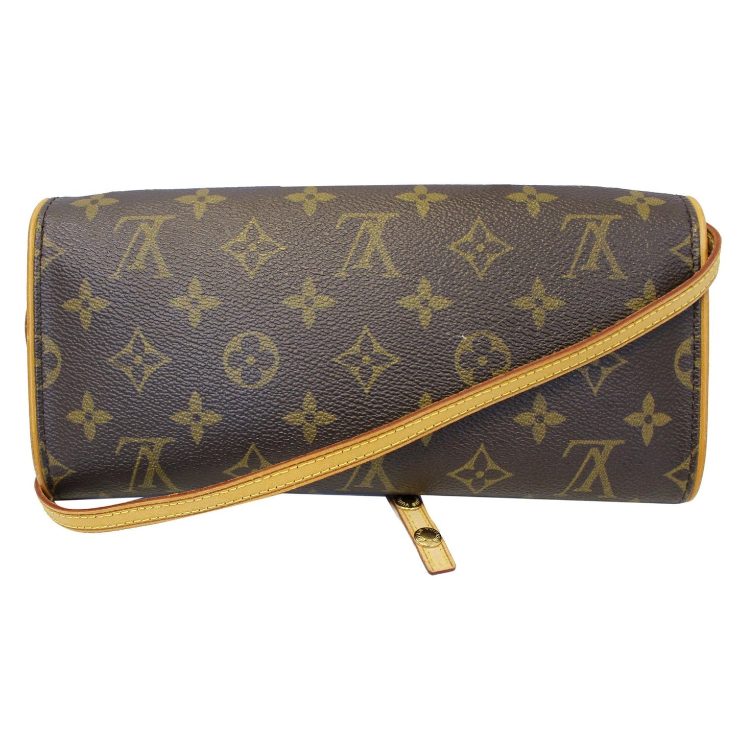 LOUIS VUITTON Pochette Twin GM Monogram Canvas Shoulder Bag Brown