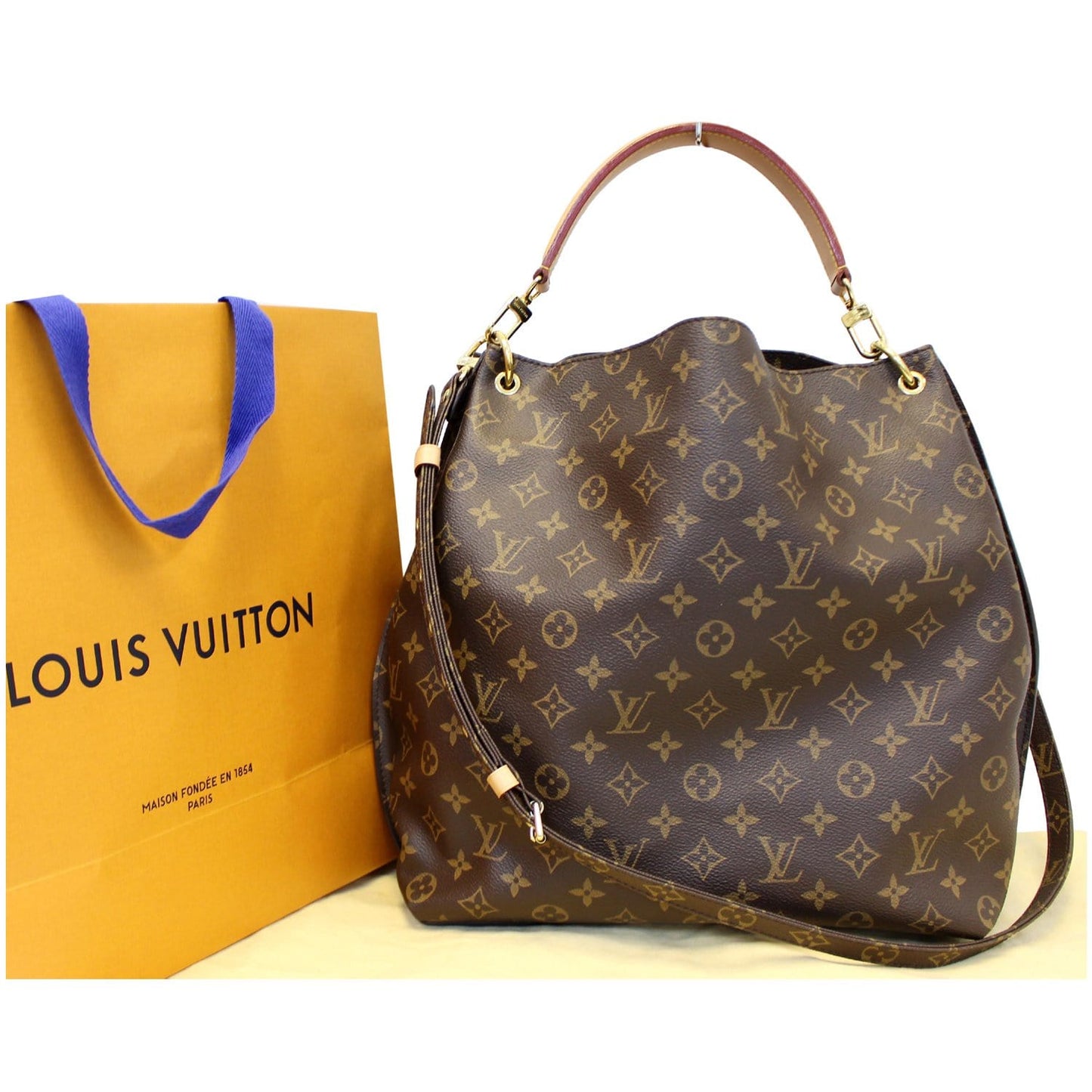 LOUIS VUITTON Metis Hobo Monogram Canvas Shoulder Bag Brown
