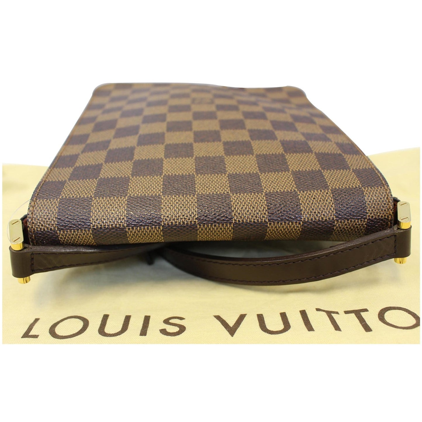 LOUIS VUITTON Musette Salsa Damier Ebene Crossbody Bag Brown