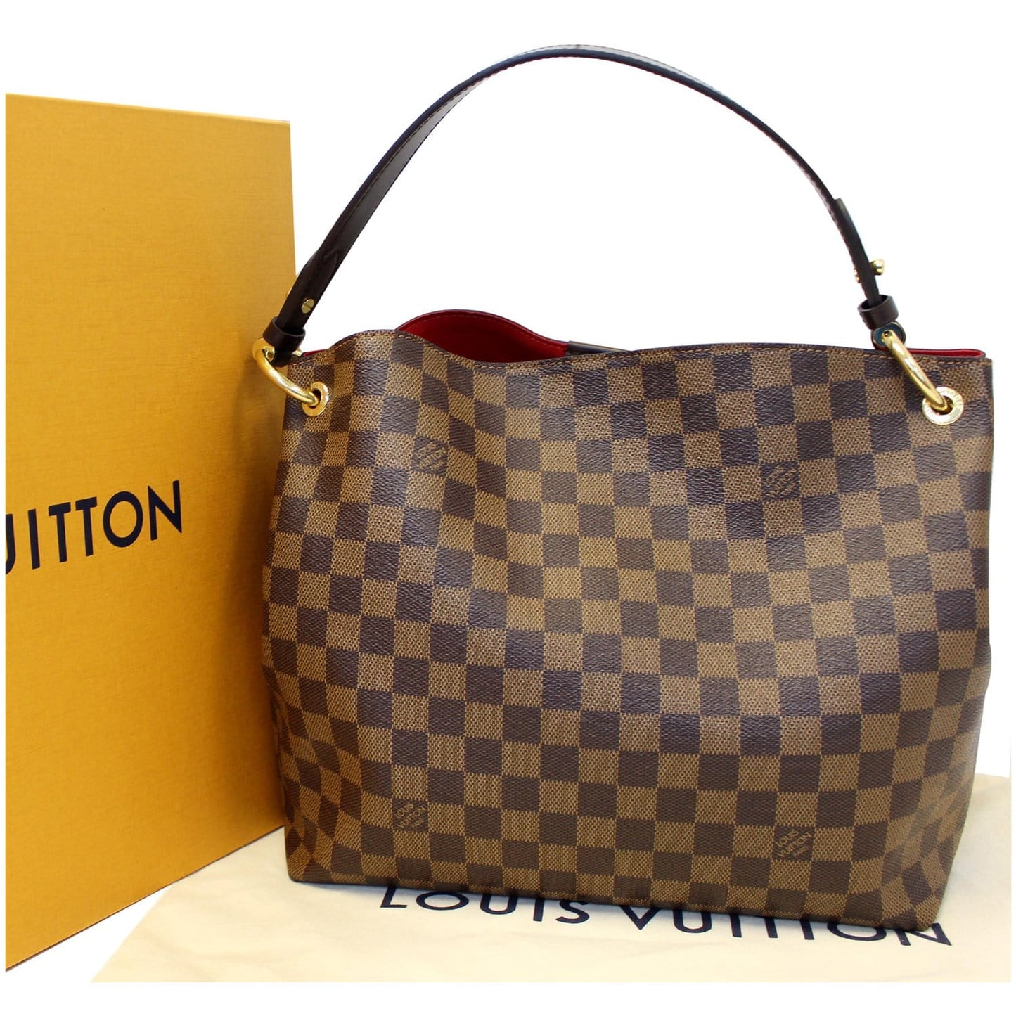 LOUIS VUITTON Graceful PM Dmaier Ebene Shoulder Bag Brown