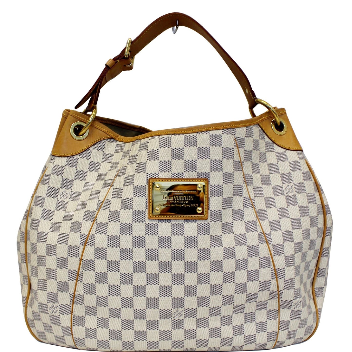 LOUIS VUITTON Galliera GM Damier Azur Shoulder Bag White