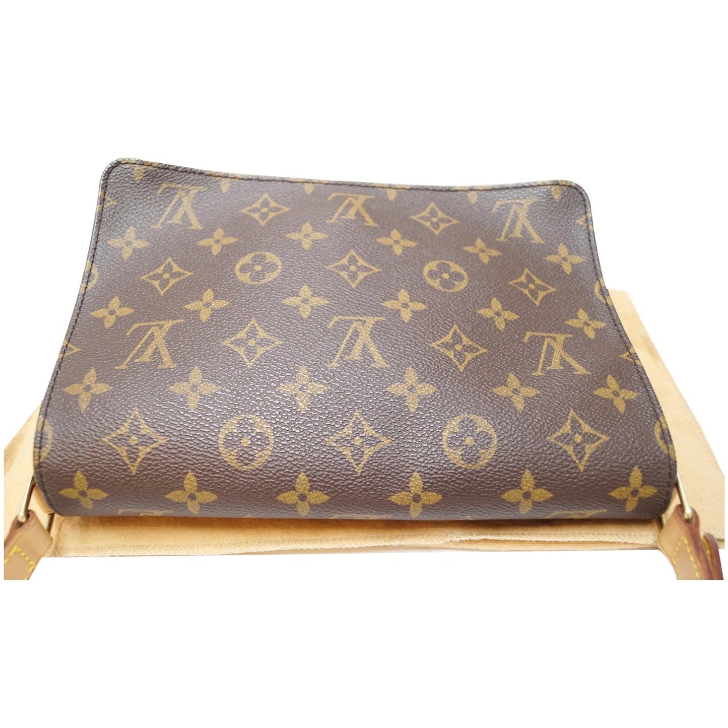 LOUIS VUITTON Musette Tango Monogram Canvas Short Strap Shoulder Bag Brown