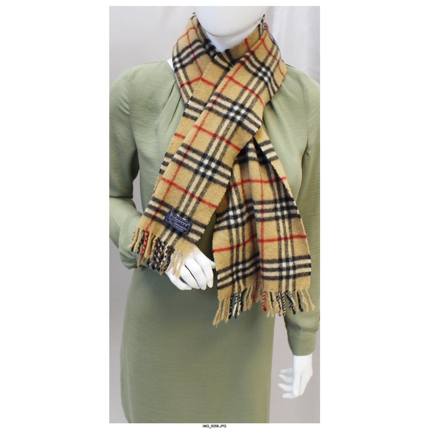 Burberry Nova Check Lambswool Scarf