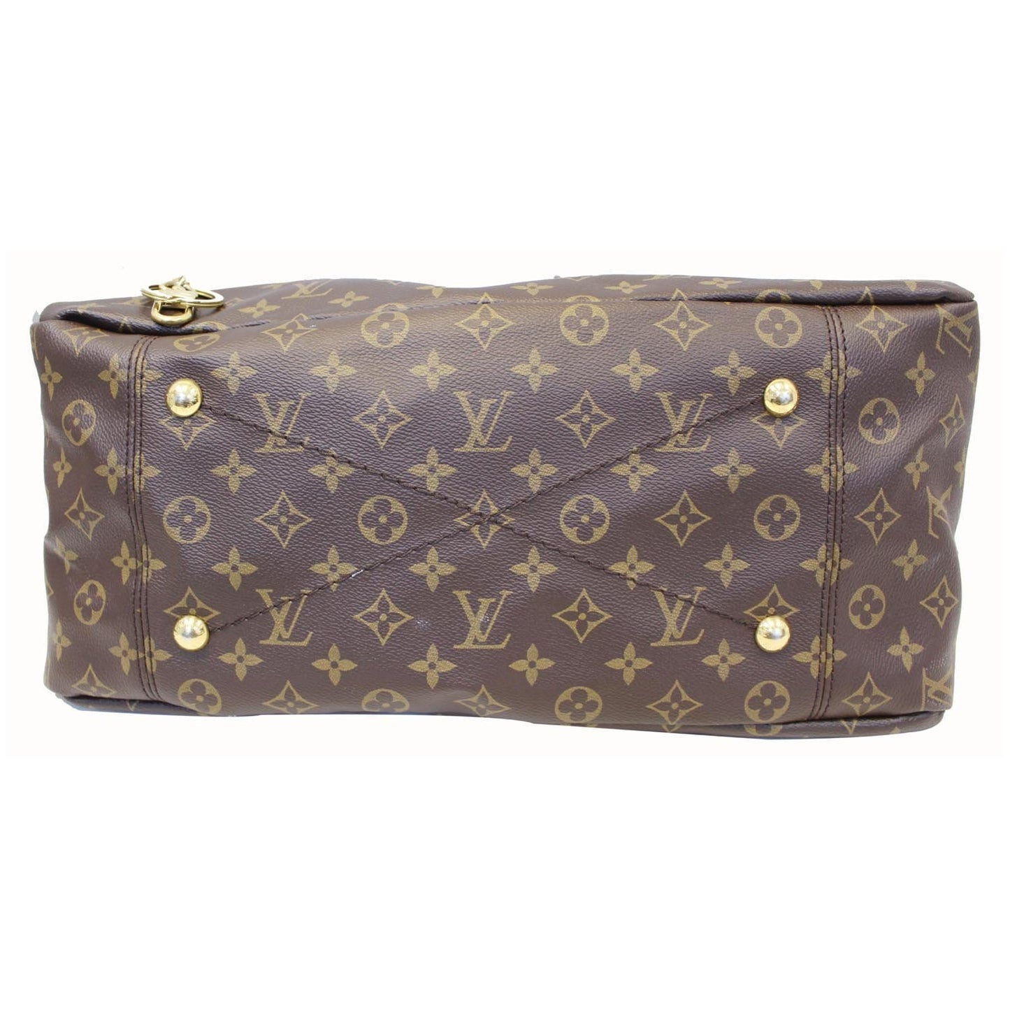 LOUIS VUITTON Artsy MM Monogram Canvas Shoulder Bag Brown