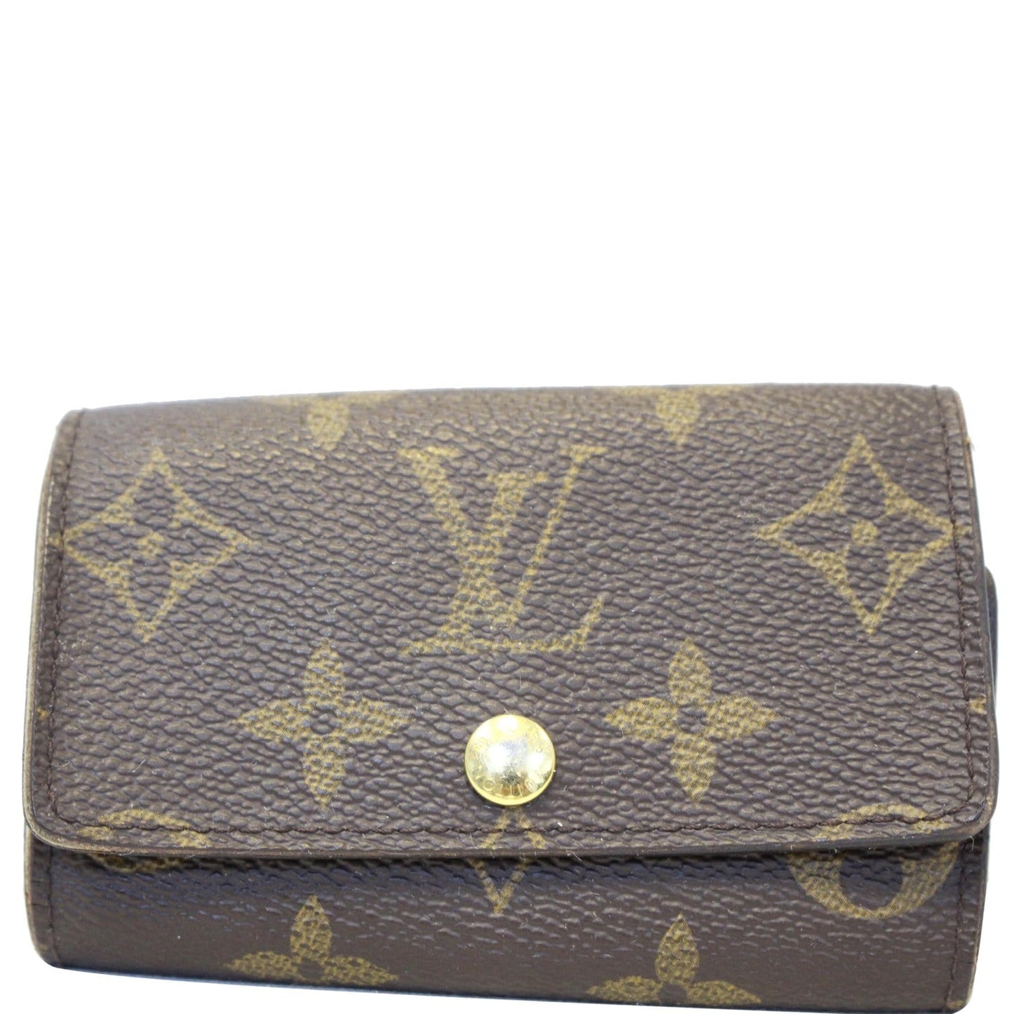 LOUIS VUITTON Monogram Canvas 6 Key Holder Brown