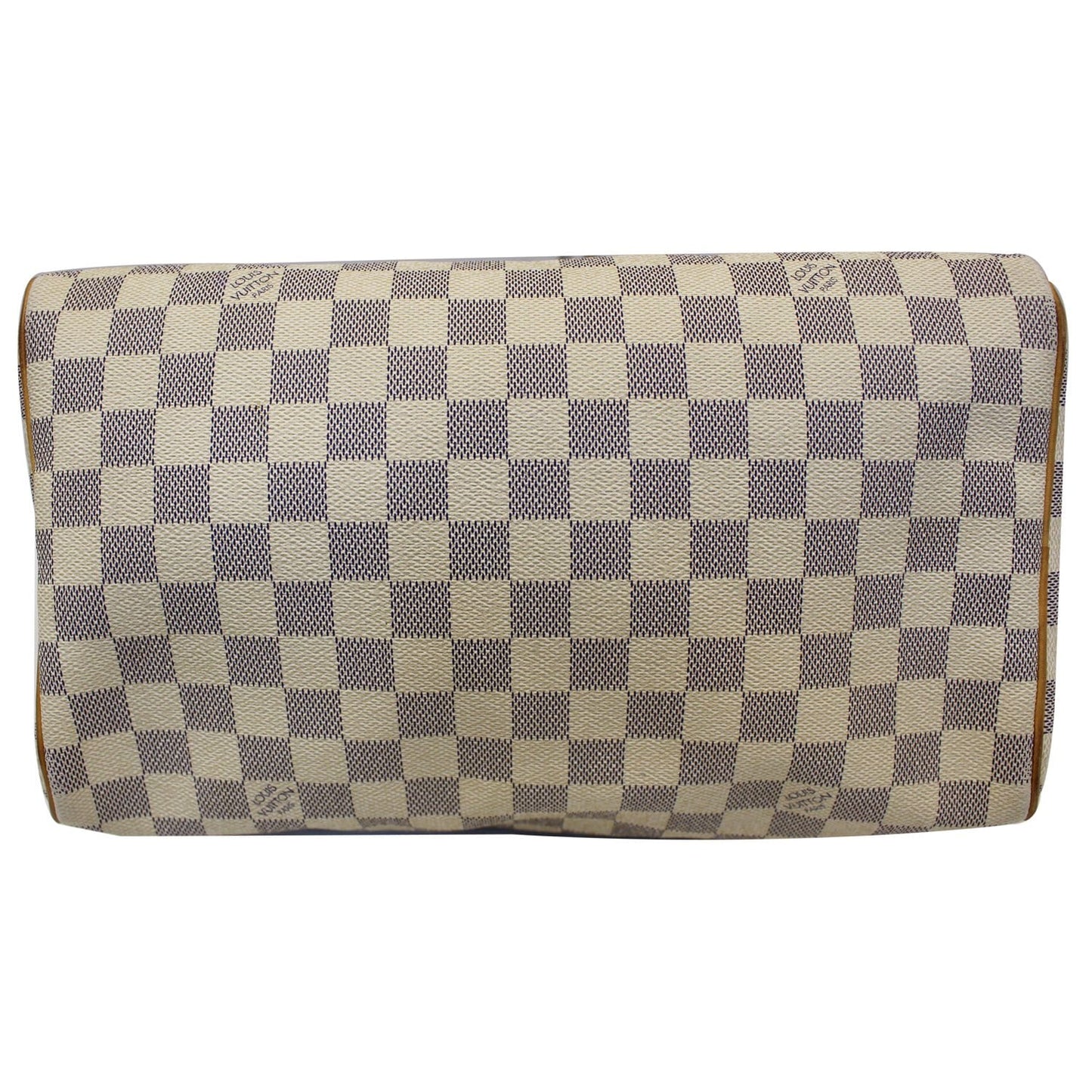 LOUIS VUITTON Speedy 30 Damier Azur Satchel Handbag White