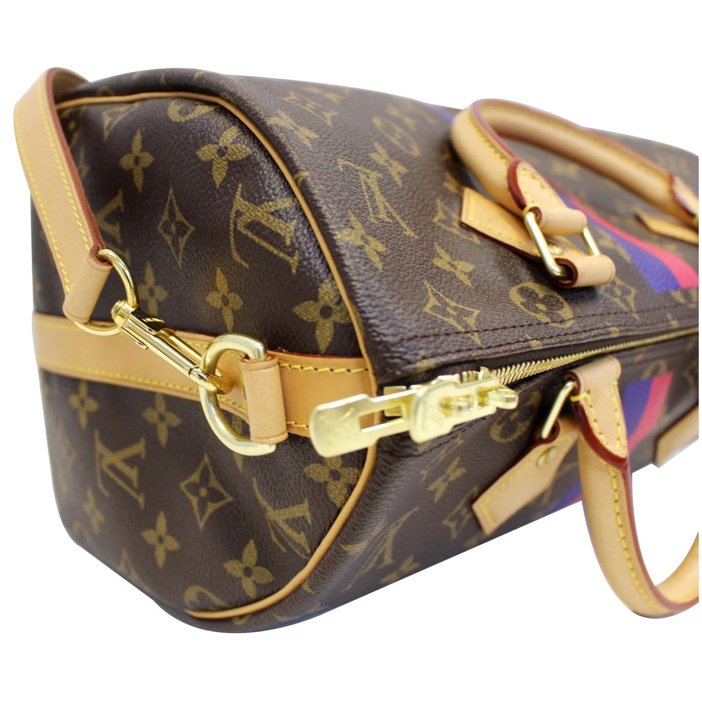 Louis Vuitton Speedy 30 Mon Bandouliere Monogram Canvas Shoulder Bag Brown