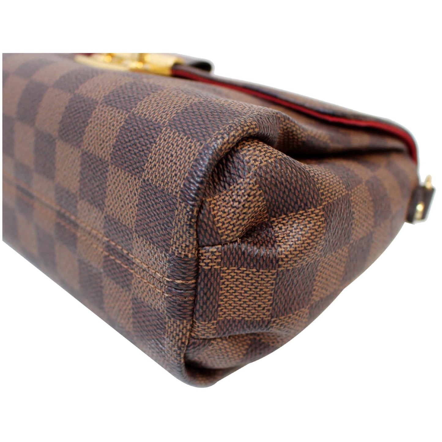 LOUIS VUITTON Croisette Damier Ebene Shoulder Crossbody Bag Brown