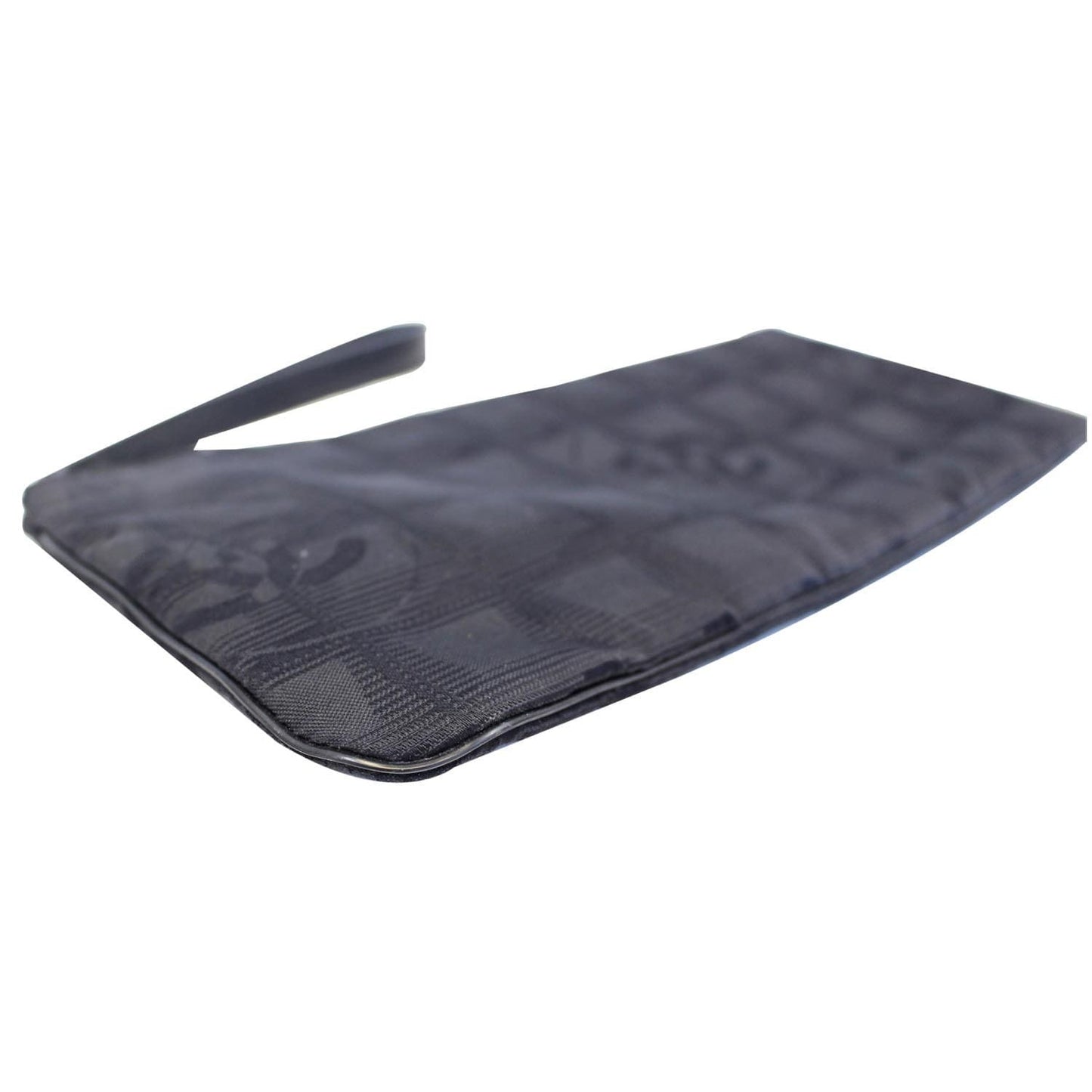 CHANEL Wristlet Cosmetic Pouch Black