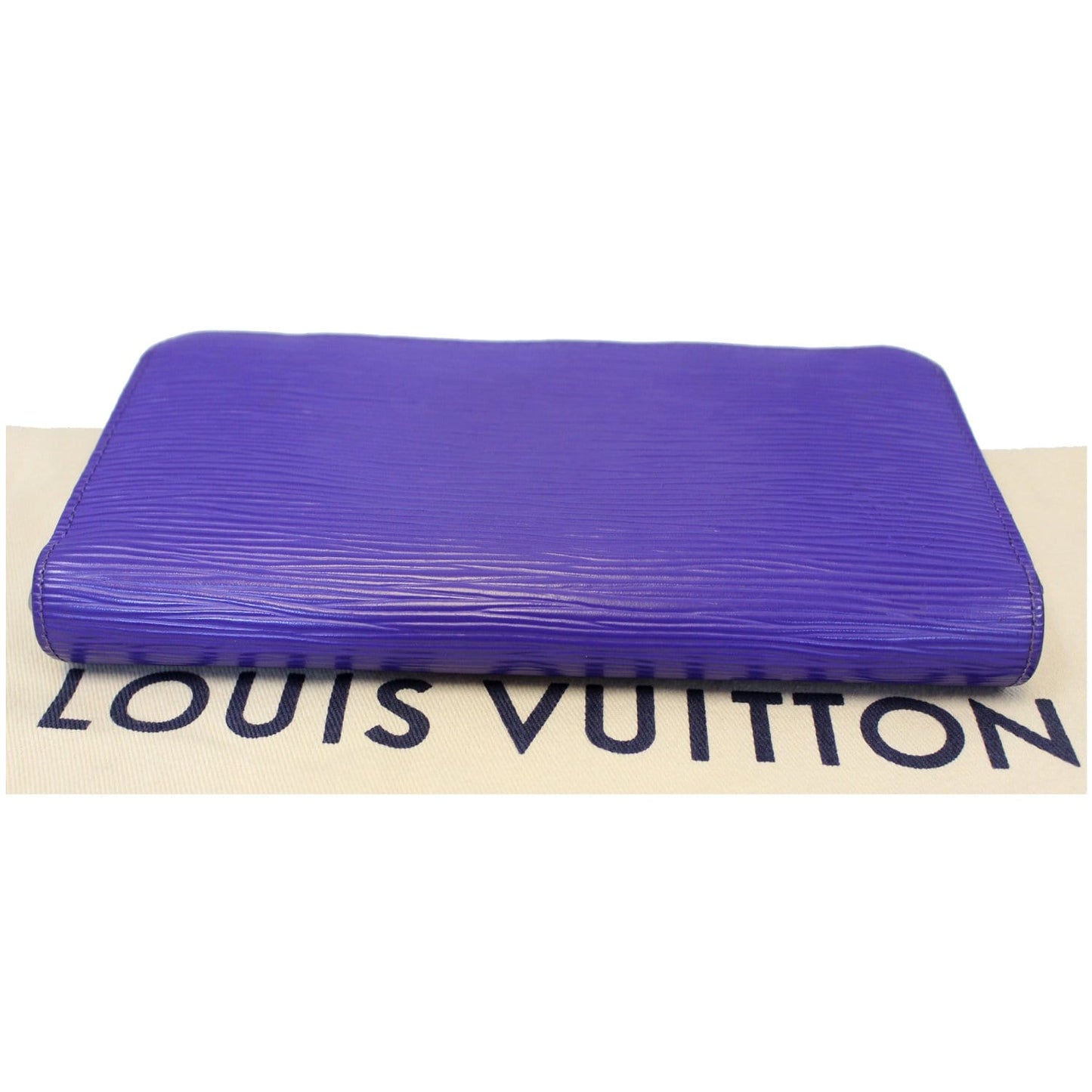 LOUIS VUITTON Zippy Organizer Epi Leather Wallet Blue