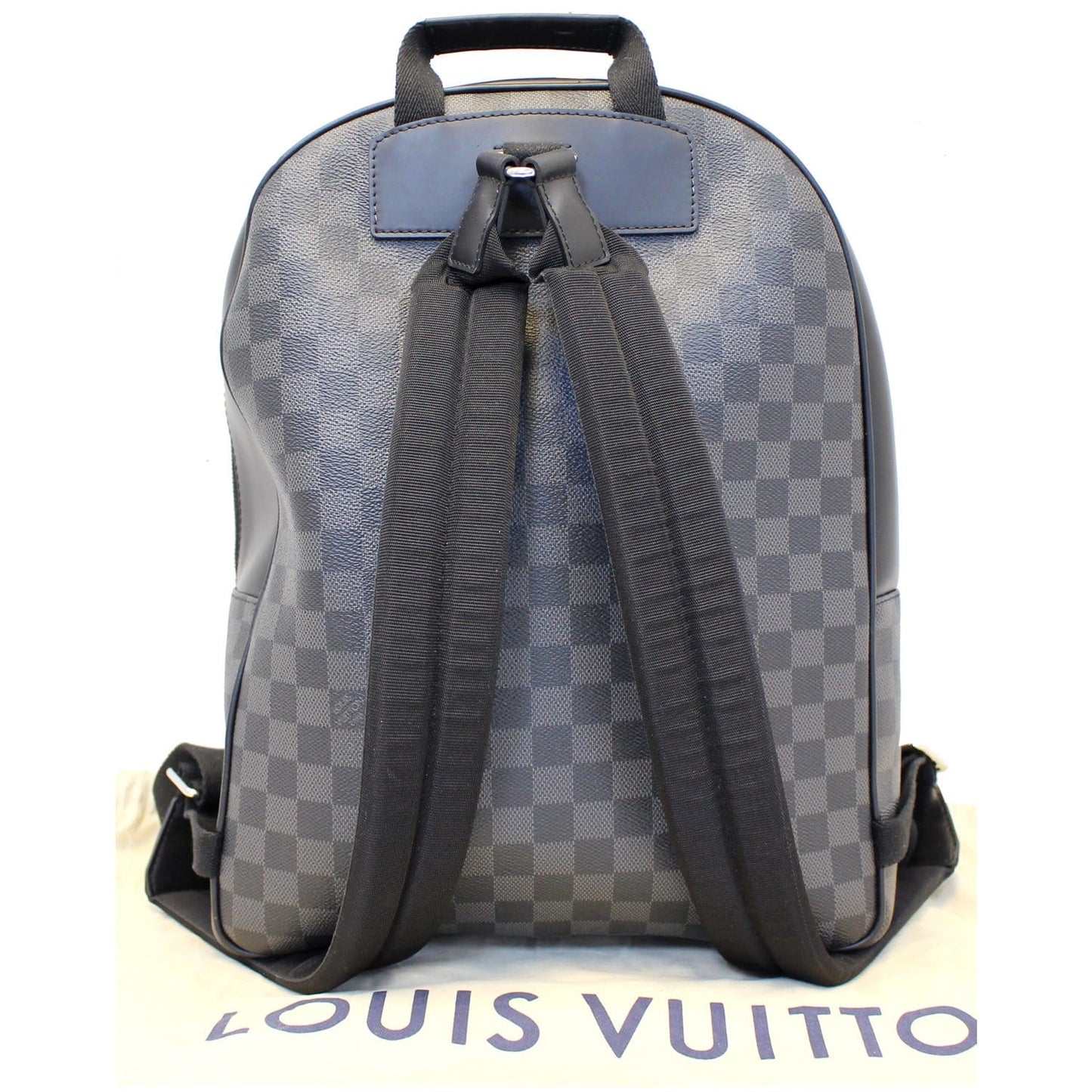 LOUIS VUITTON Josh Damier Graphite Backpack Bag Black