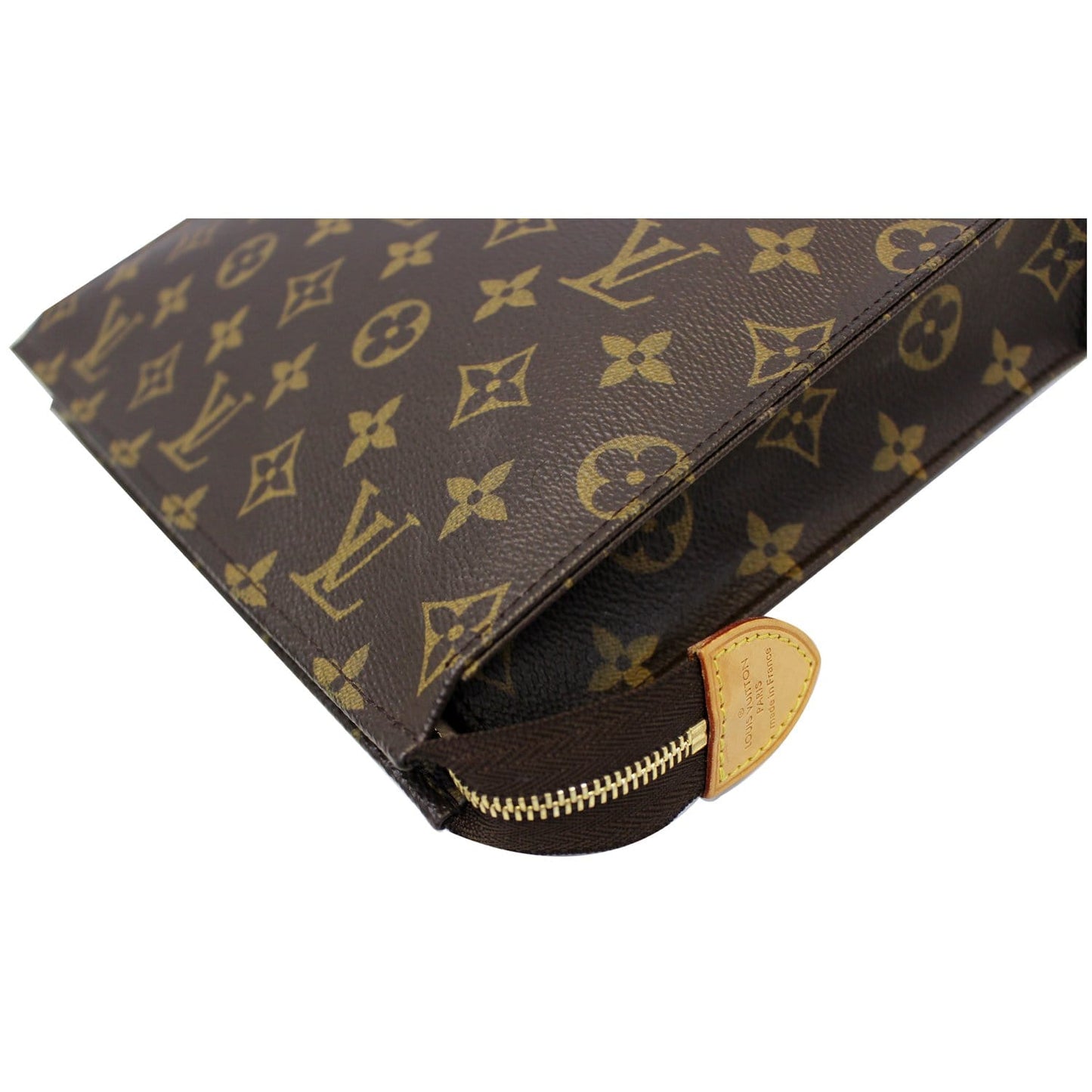 LOUIS VUITTON Poche Toilette 19 Monogram Canvas Cosmetics Pouch