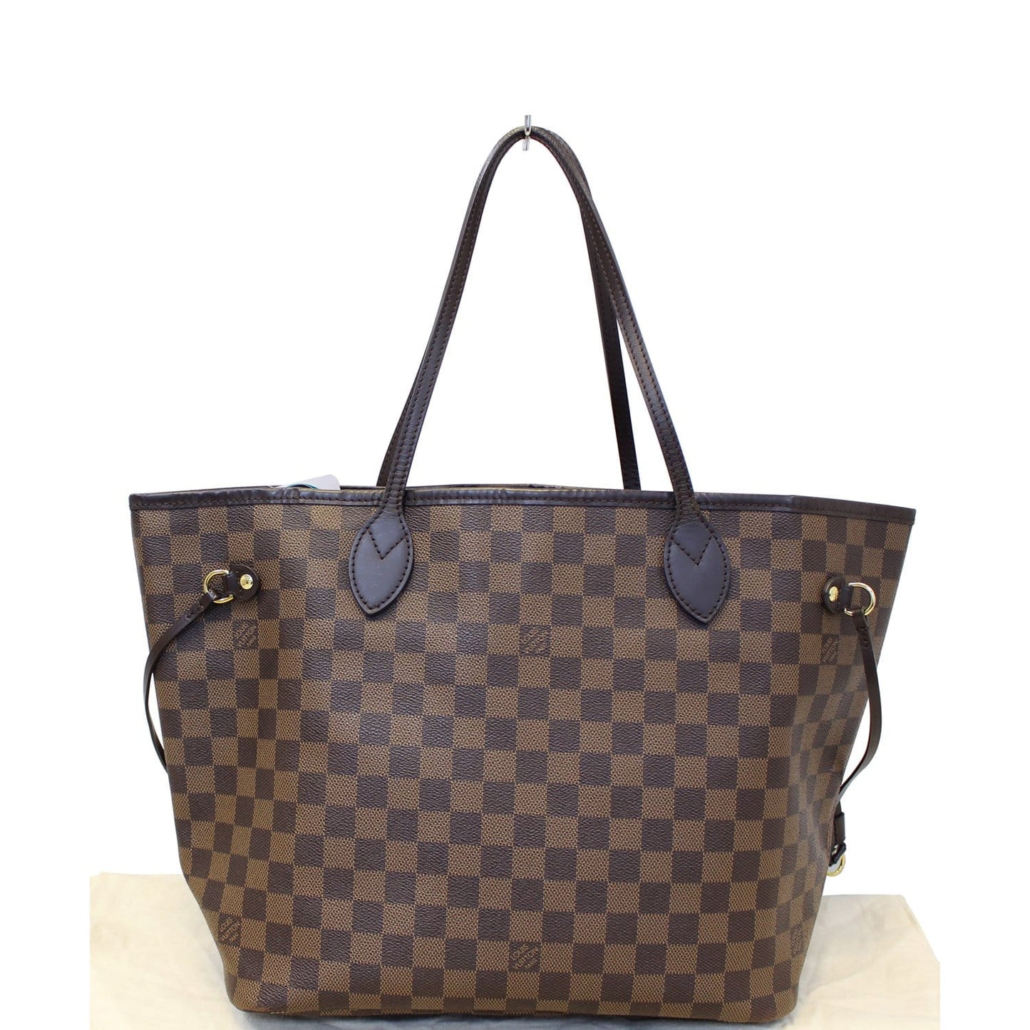 LOUIS VUITTON Neverfull MM Damier Ebene Tote Shoulder Bag