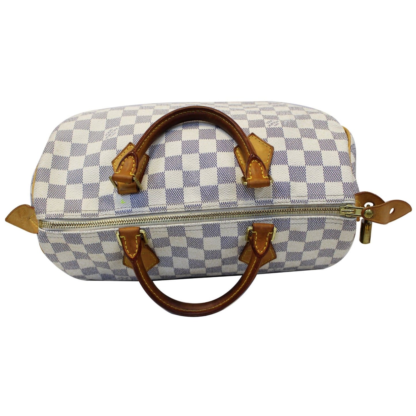 LOUIS VUITTON Speedy 30 Damier Azur Satchel Handbag