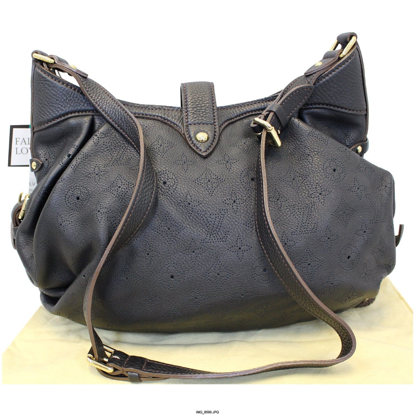 LOUIS VUITTON Mahina XS Monogram Black Leather Shoulder Bag - Sale