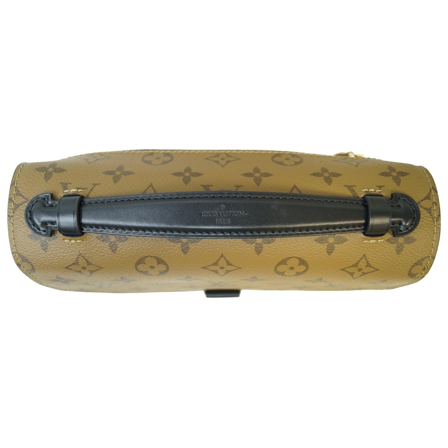 LOUIS VUITTON Metis Pochette Reverse Monogram Canvas Crossbody Bag Brown