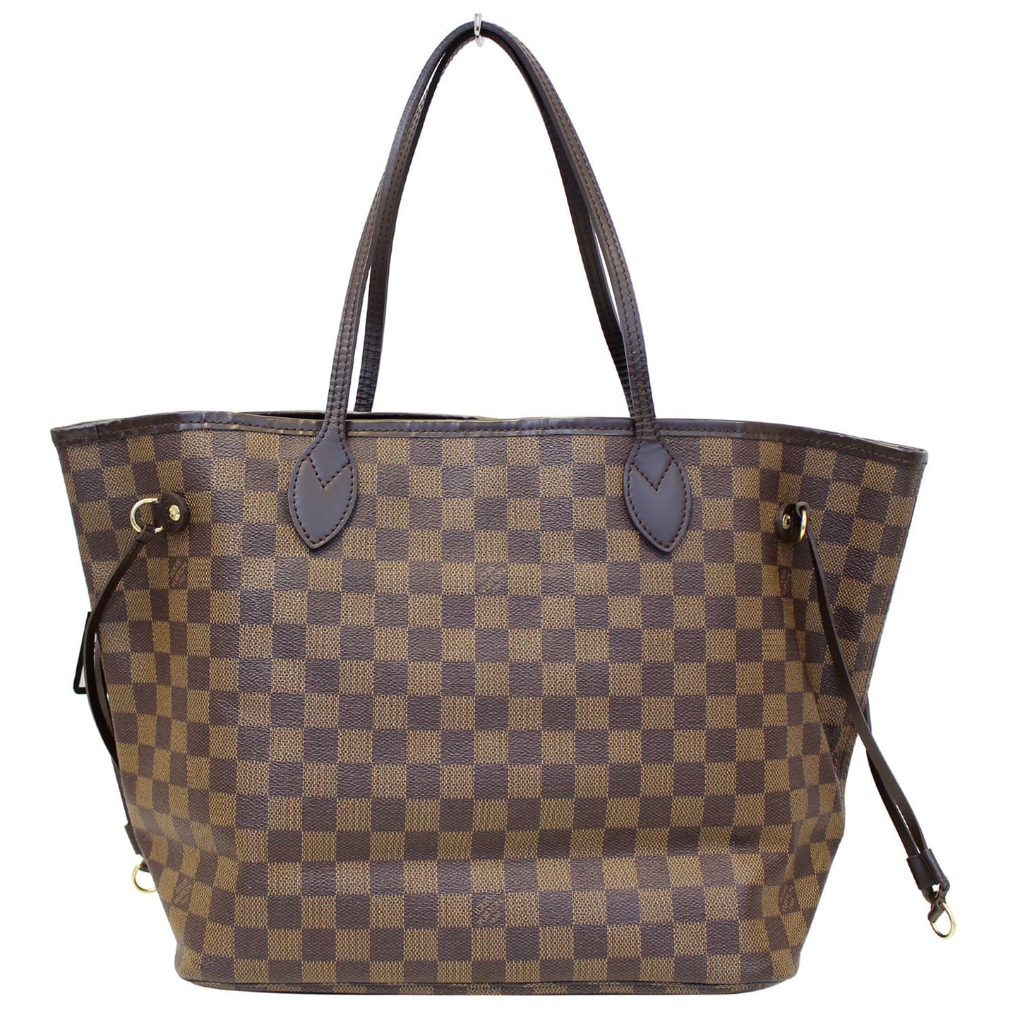 LOUIS VUITTON Neverfull MM Damier Ebene Tote Shoulder Bag
