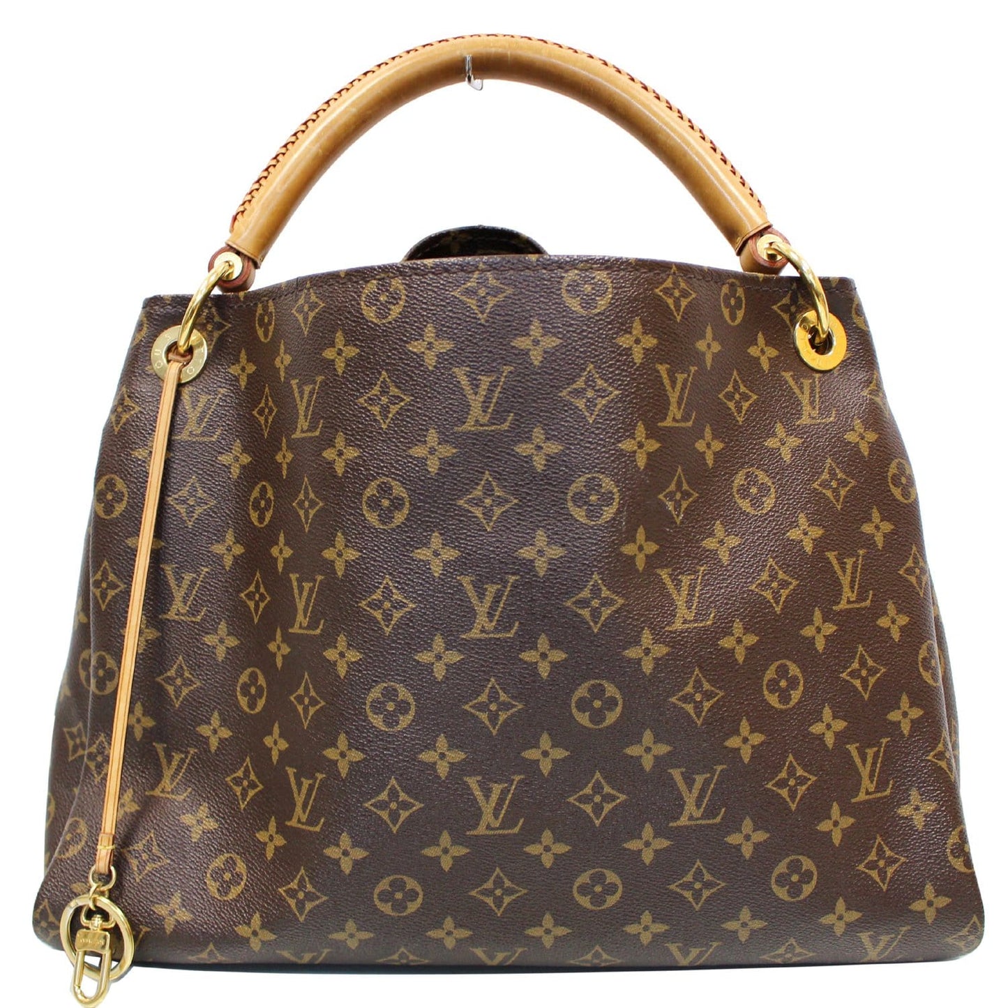 LOUIS VUITTON Artsy MM Monogram Canvas Shoulder Bag Brown