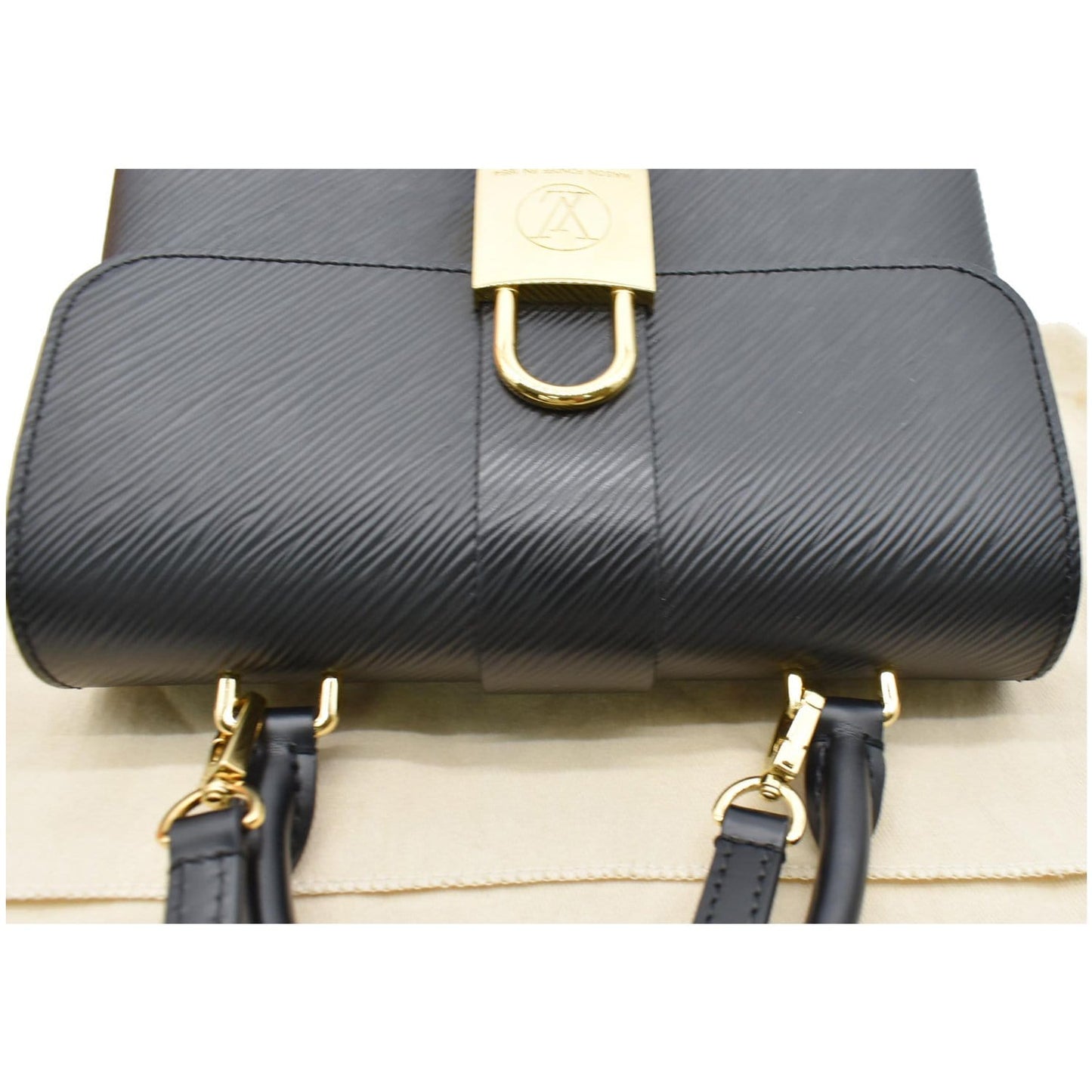 LOUIS VUITTON Locky BB Epi Leather Crossbody Bag Black