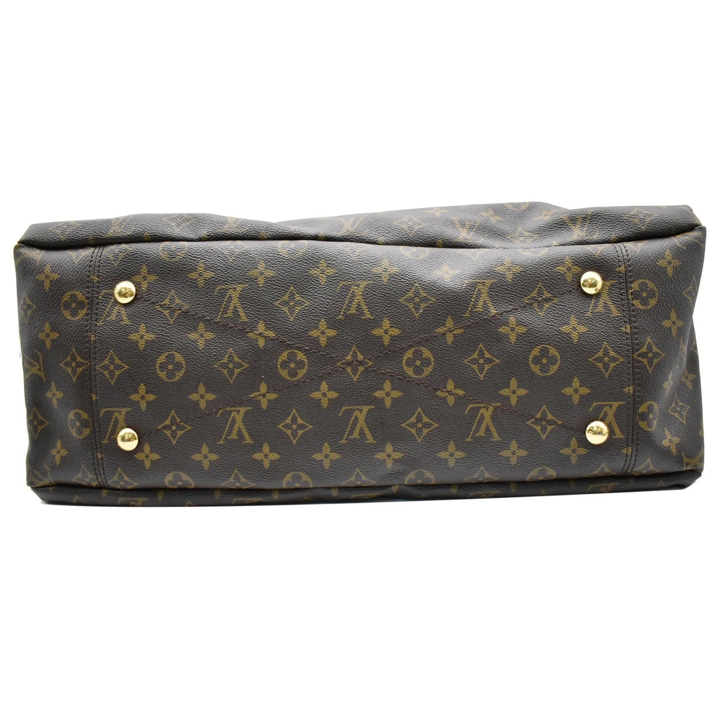 LOUIS VUITTON Artsy GM Monogram Canvas Hobo Bag Brown