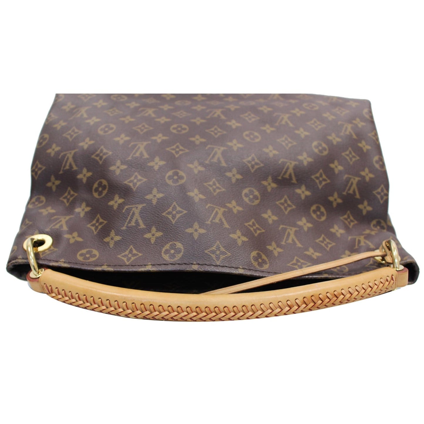 LOUIS VUITTON Artsy MM Monogram Canvas Shoulder Bag Brown
