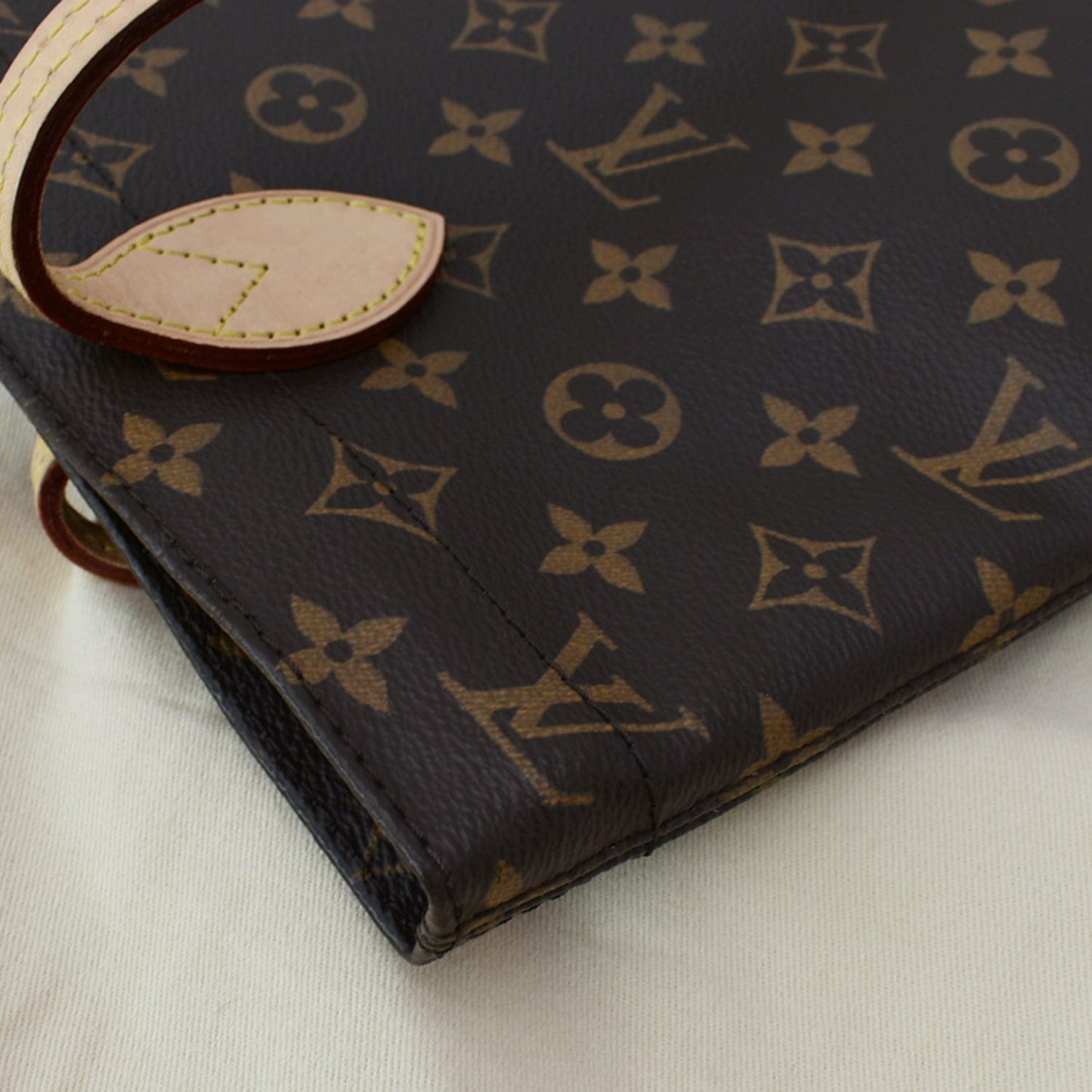 LOUIS VUITTON Carry it Monogram Canvas Shoulder Bag Brown