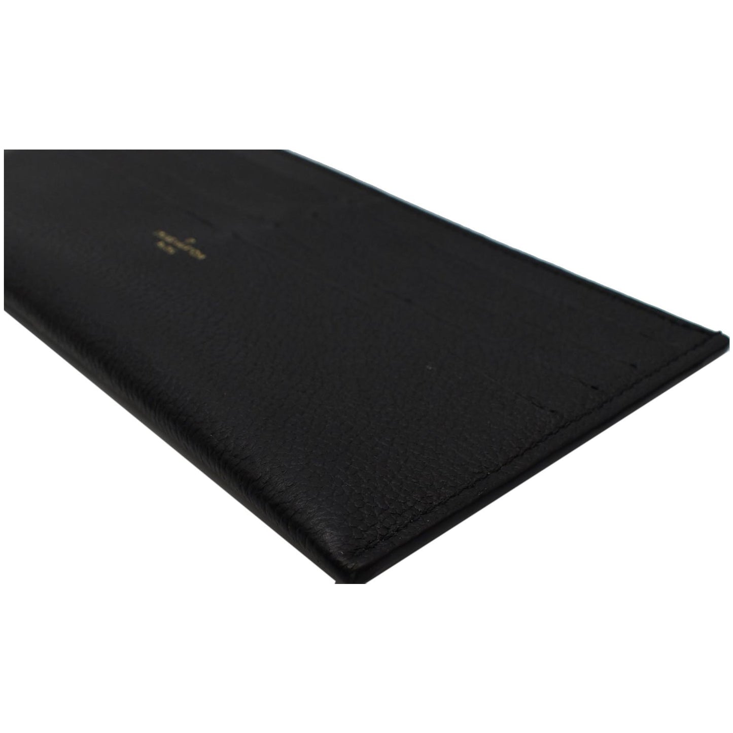 LOUIS VUITTON Felicie Insert Leather Wallet Black