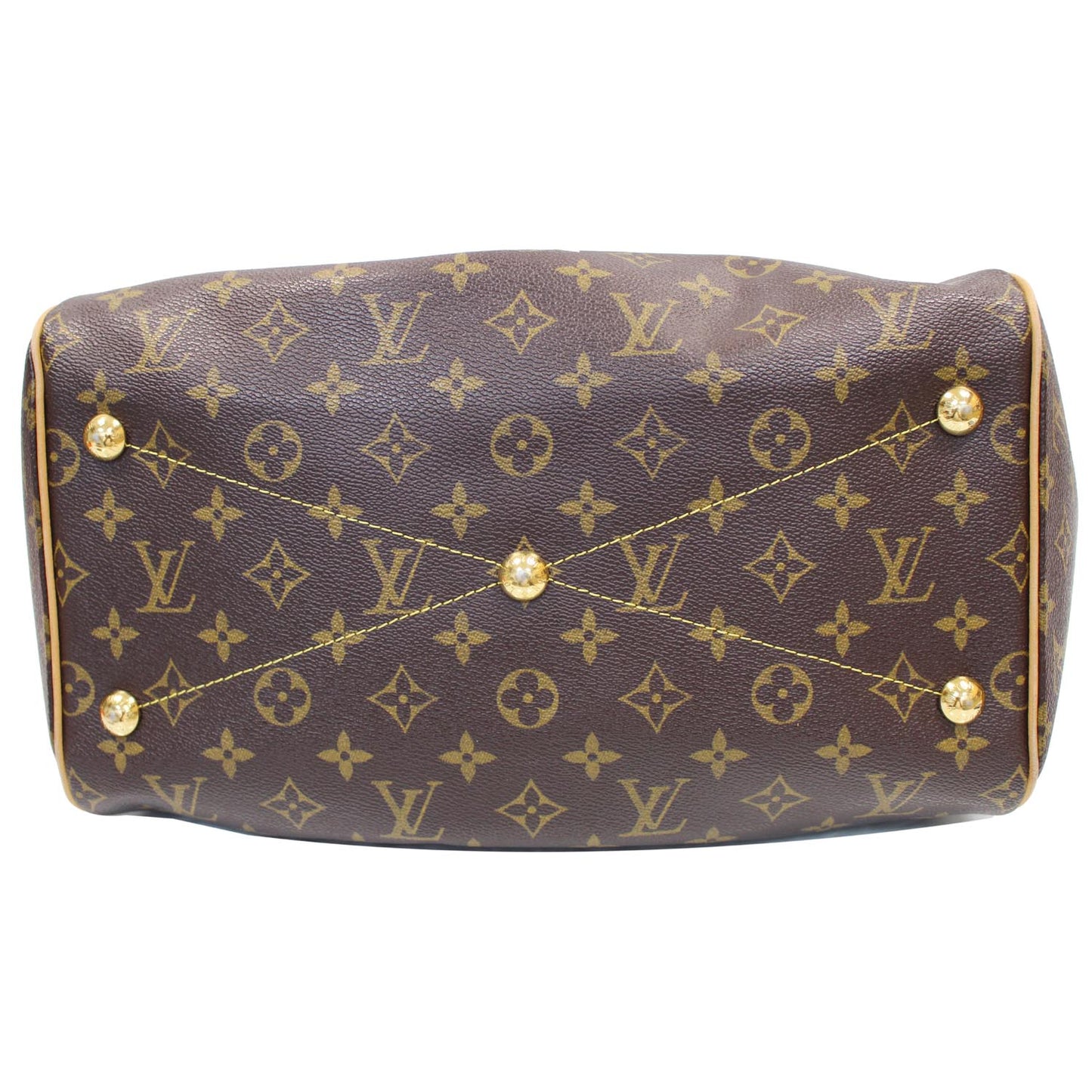 LOUIS VUITTON Tivoli GM Monogram Canvas Shoulder Bag Brown
