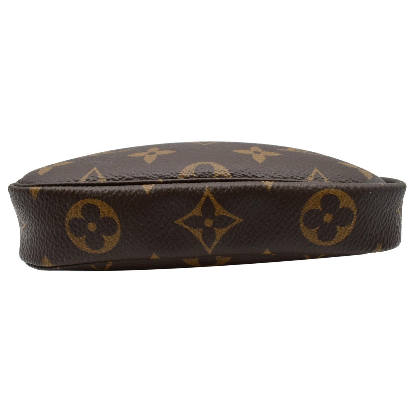 LOUIS VUITTON  Mini Pochette Monogram Canvas Accessoires Pouch Brown