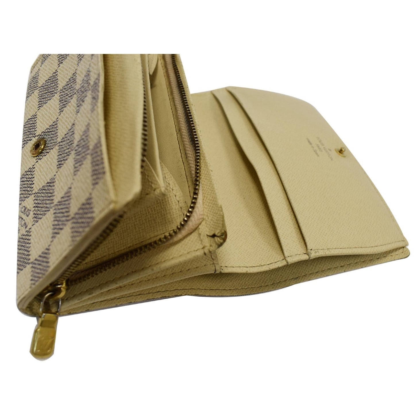 LOUIS VUITTON Zippy Damier Azur Wallet White - 15% OFF
