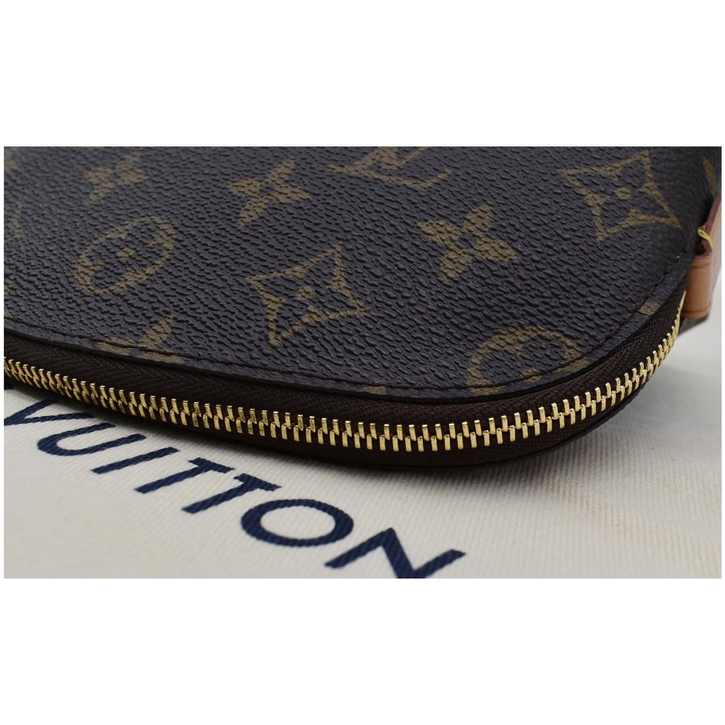 LOUIS VUITTON Monogram Canvas Cosmetic Pouch Brown
