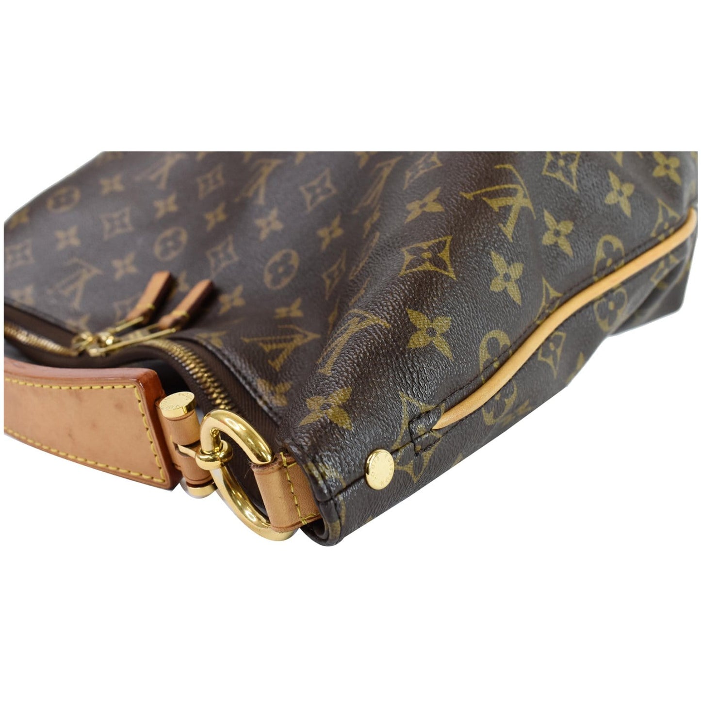 LOUIS VUITTON Sully PM Monogram Canvas Shoulder Bag Brown