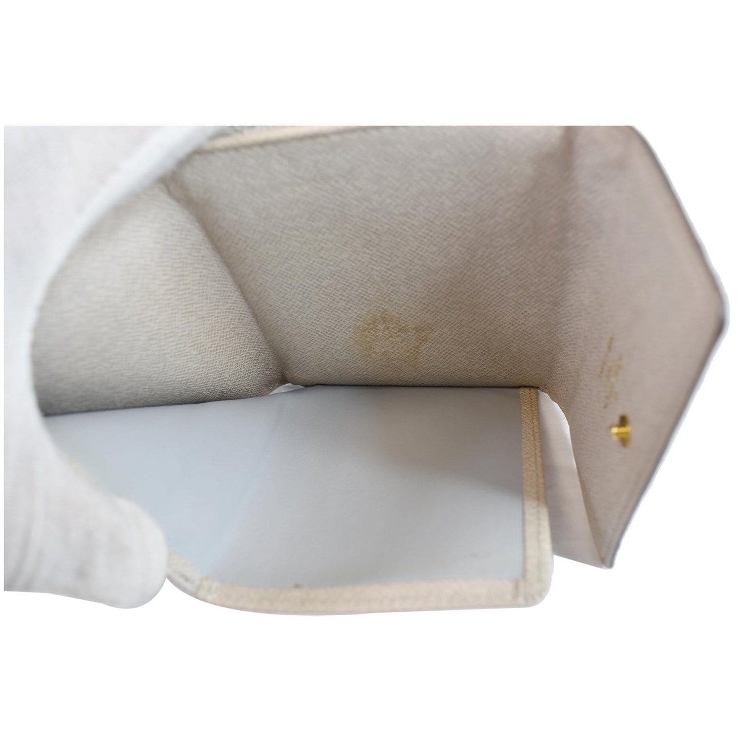 LOUIS VUITTON Monogram Dentelle Elise Wallet Silver