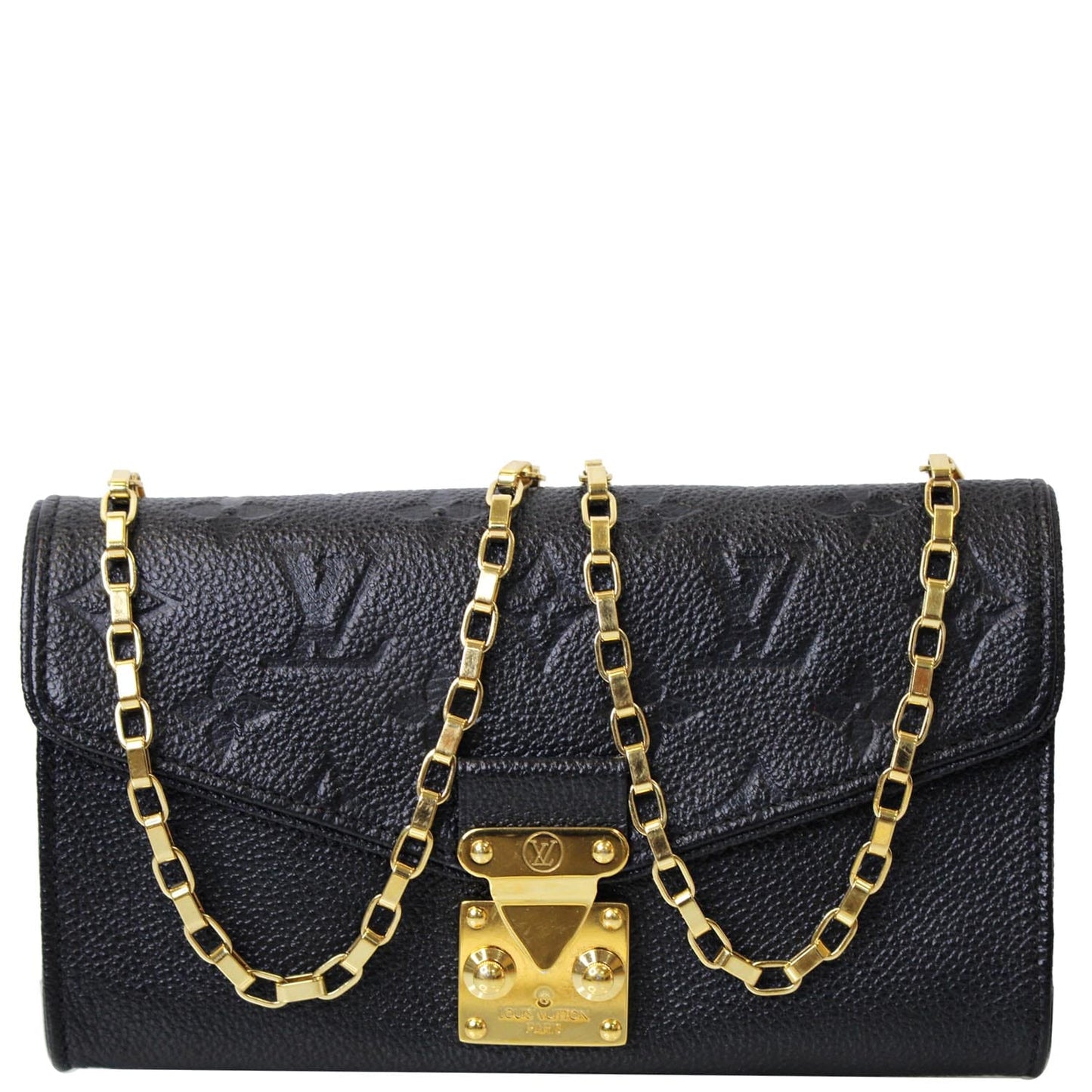 LOUIS VUITTON St Germain Pochette Empreinte Leather Shoulder Bag Black - 15% OFF