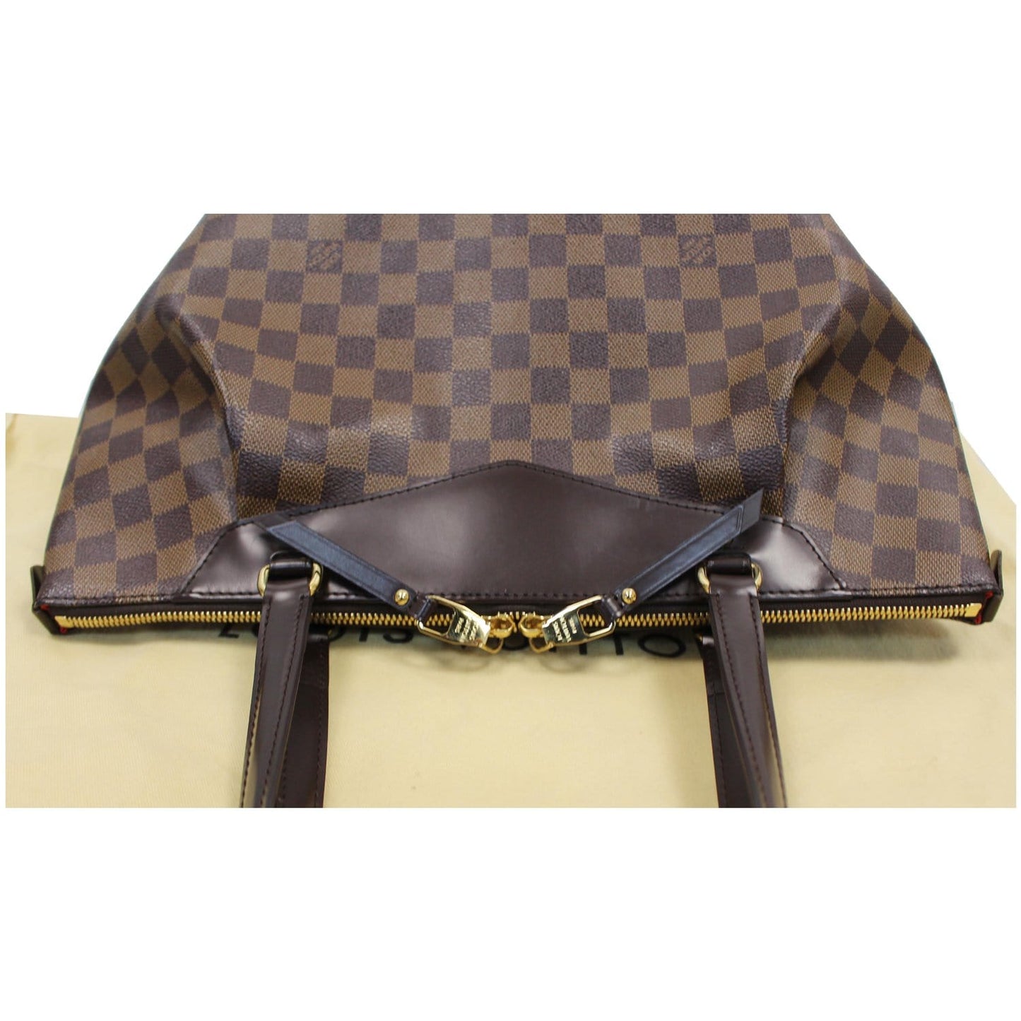 LOUIS VUITTON Westminster GM Damier Ebene Tote Shoulder Bag Brown