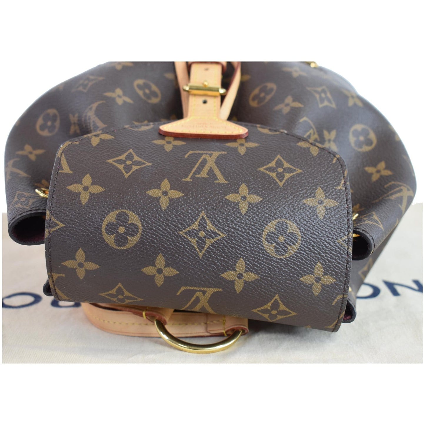 LOUIS VUITTON Montsouris NM Monogram Canvas Backpack Bag Brown