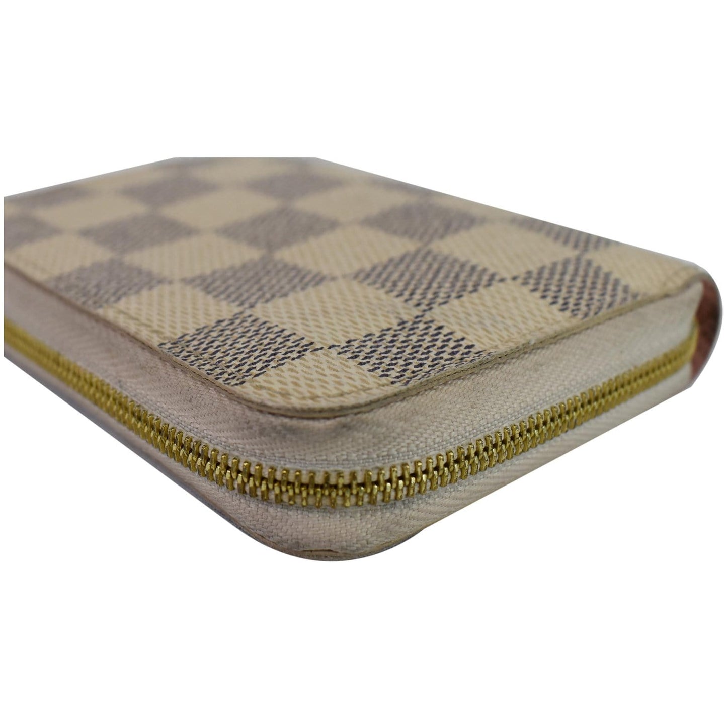 LOUIS VUITTON Birds Zippy Damier Azur Coin Purse White - Final Sale