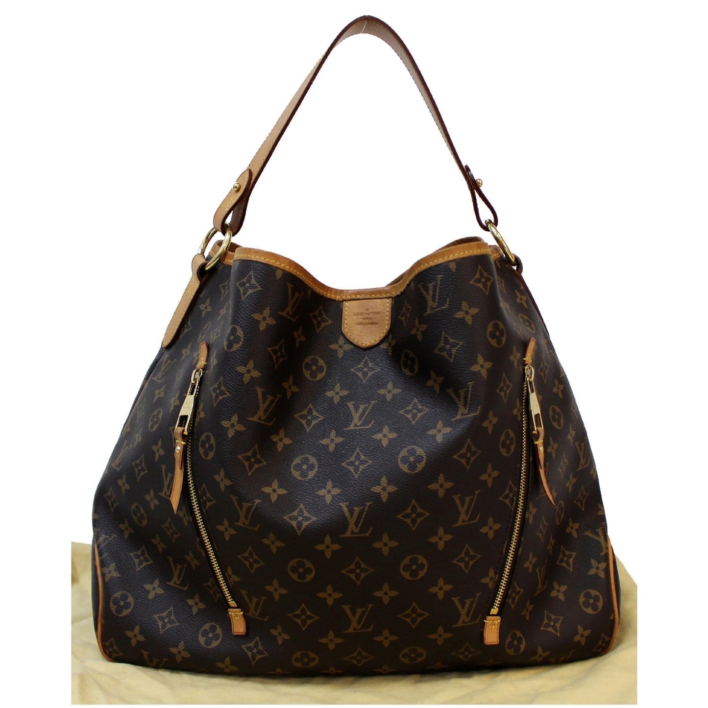 LOUIS VUITTON Delightful GM Monogram Canvas Shoulder Bag Brown