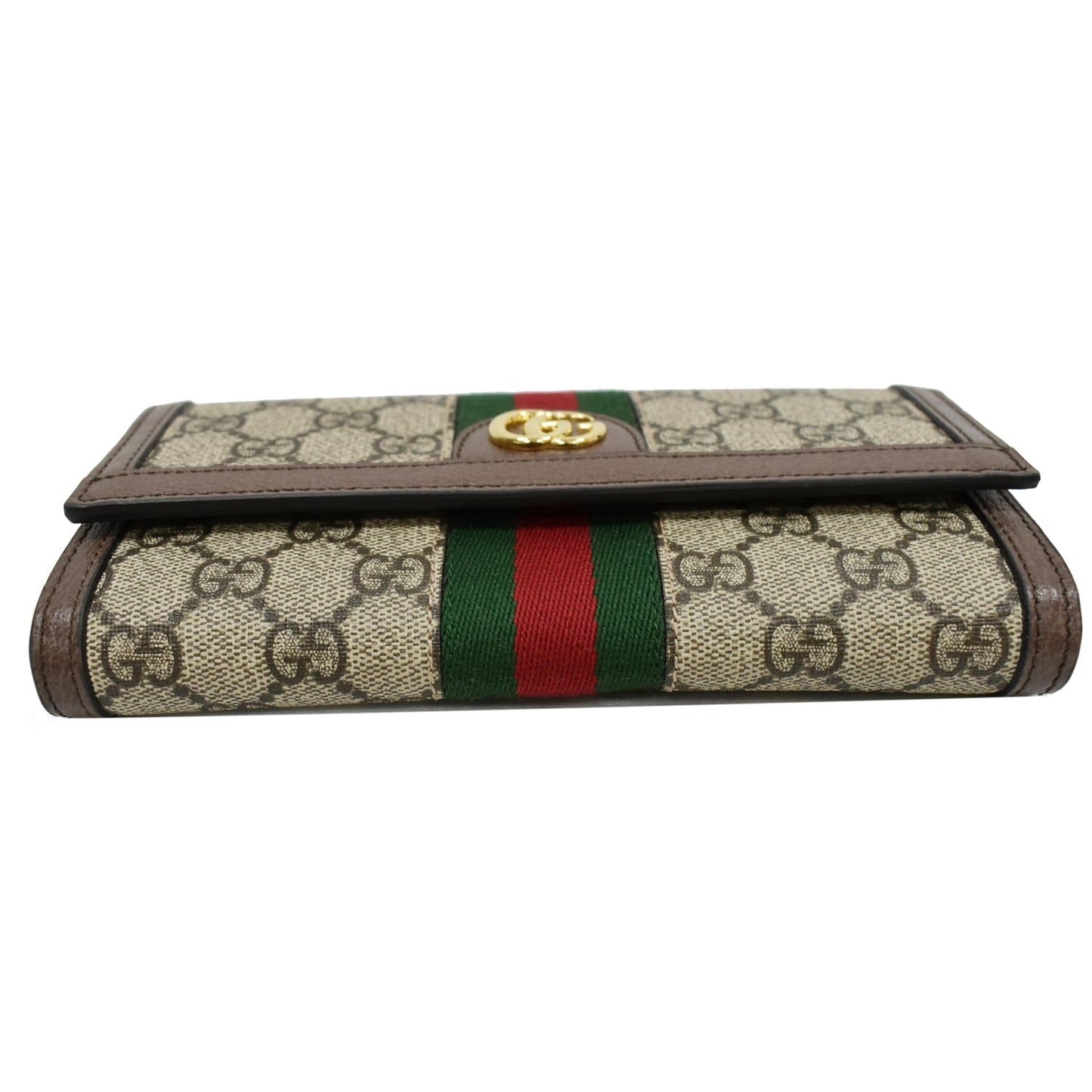 GUCCI Ophidia GG Continental Supreme Canvas Wallet Beige 523153