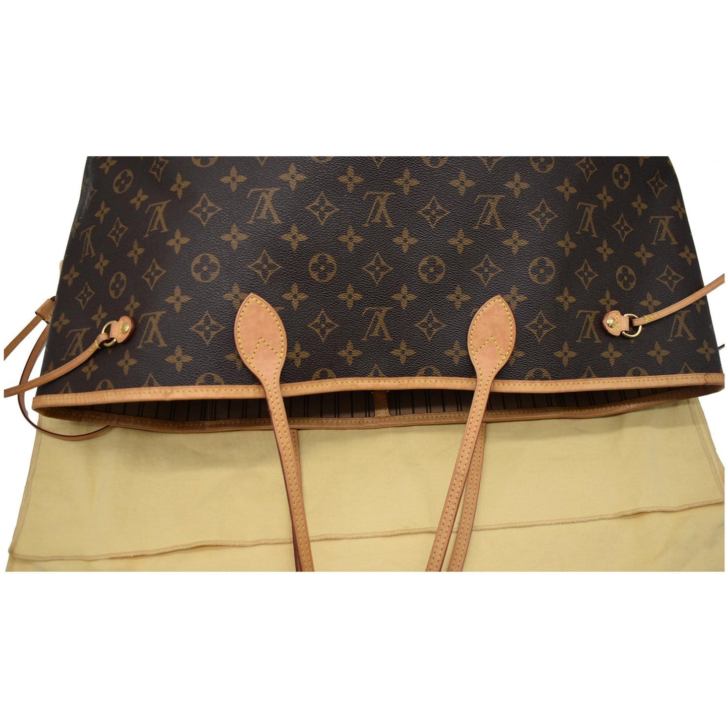 LOUIS VUITTON Neverfull GM Monogram Canvas Tote Bag Brown
