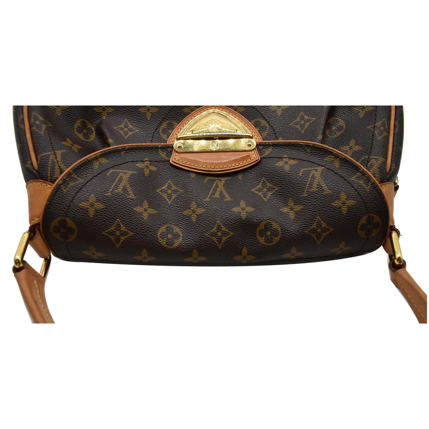 LOUIS VUITTON Beverly MM Monogram Canvas Satchel Bag Brown